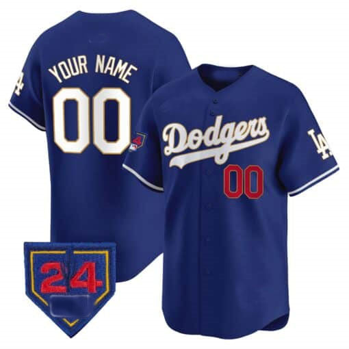 Dodgers 2024 Spring Training Patch Vapor Premier Limited Custom Jersey Royal Baseball Jersey