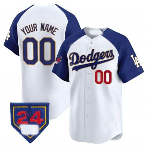 Dodgers 2024 Spring Training Patch Vapor Premier Limited Custom Jersey  White Baseball Jersey
