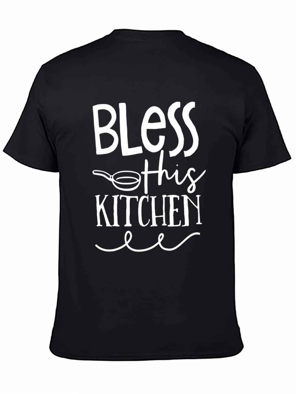 Bless This Kitchen Graphic Tee - Black