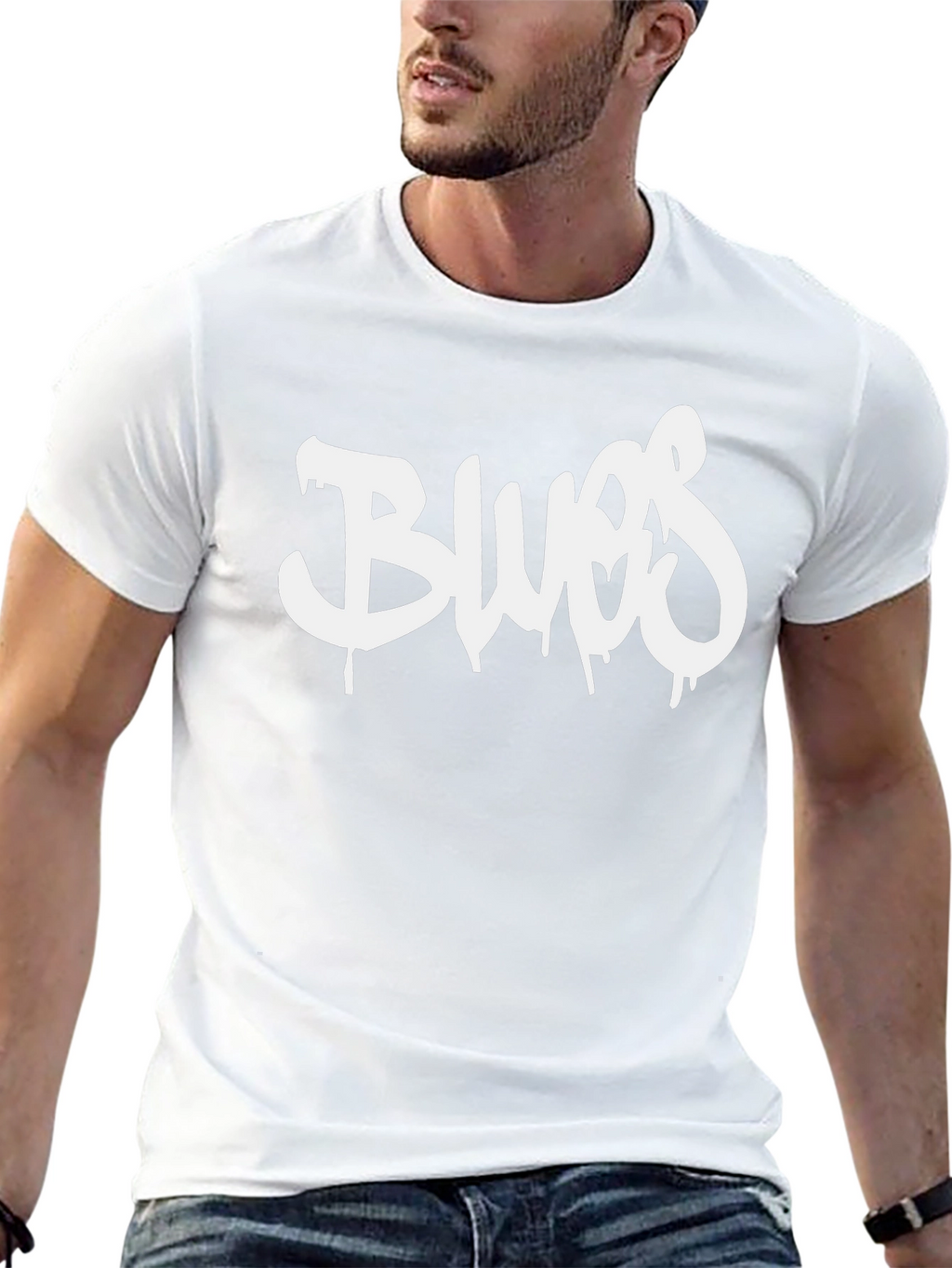 Black Blues Graphic T-Shirt - Casual Style