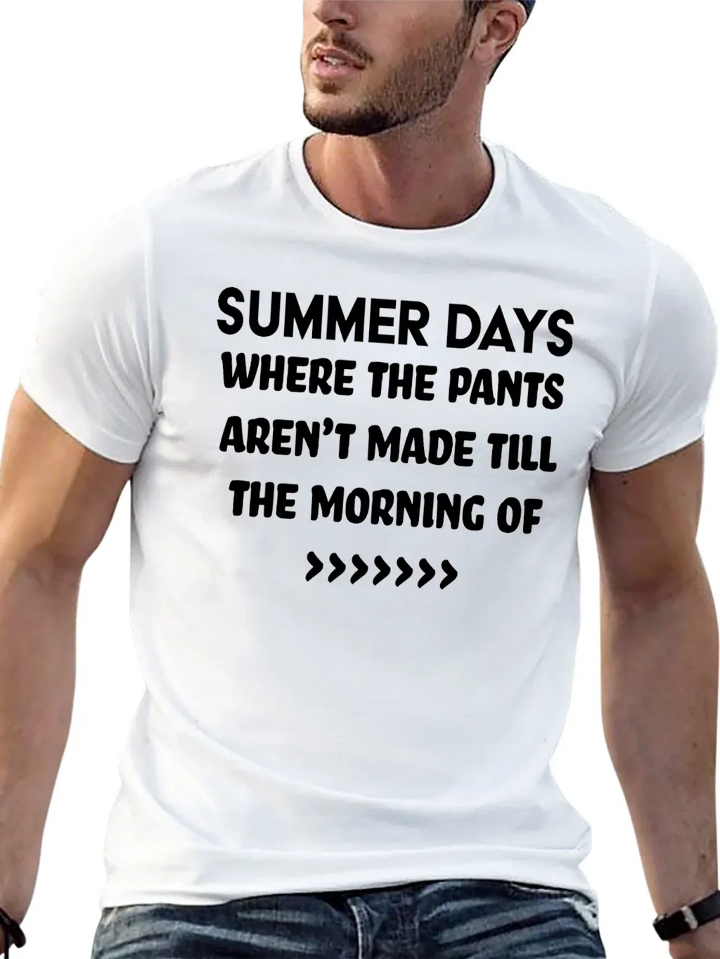 Summer Days T-Shirt - Casual Black Tee