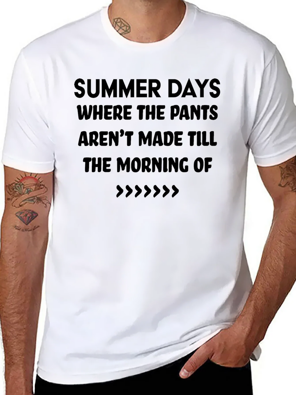 Summer Days T-Shirt - Casual Black Tee