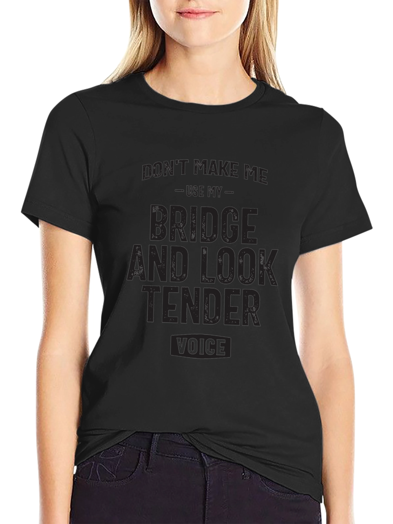 Bridge and Look Tender Voice Black T-Shirt