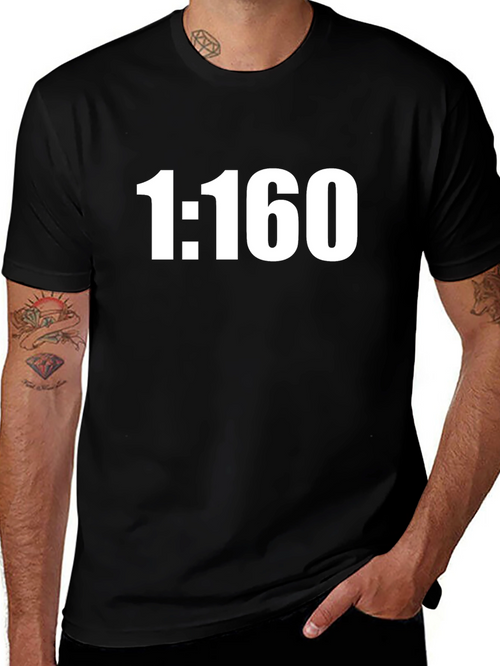 1:160 Scale Black T-Shirt