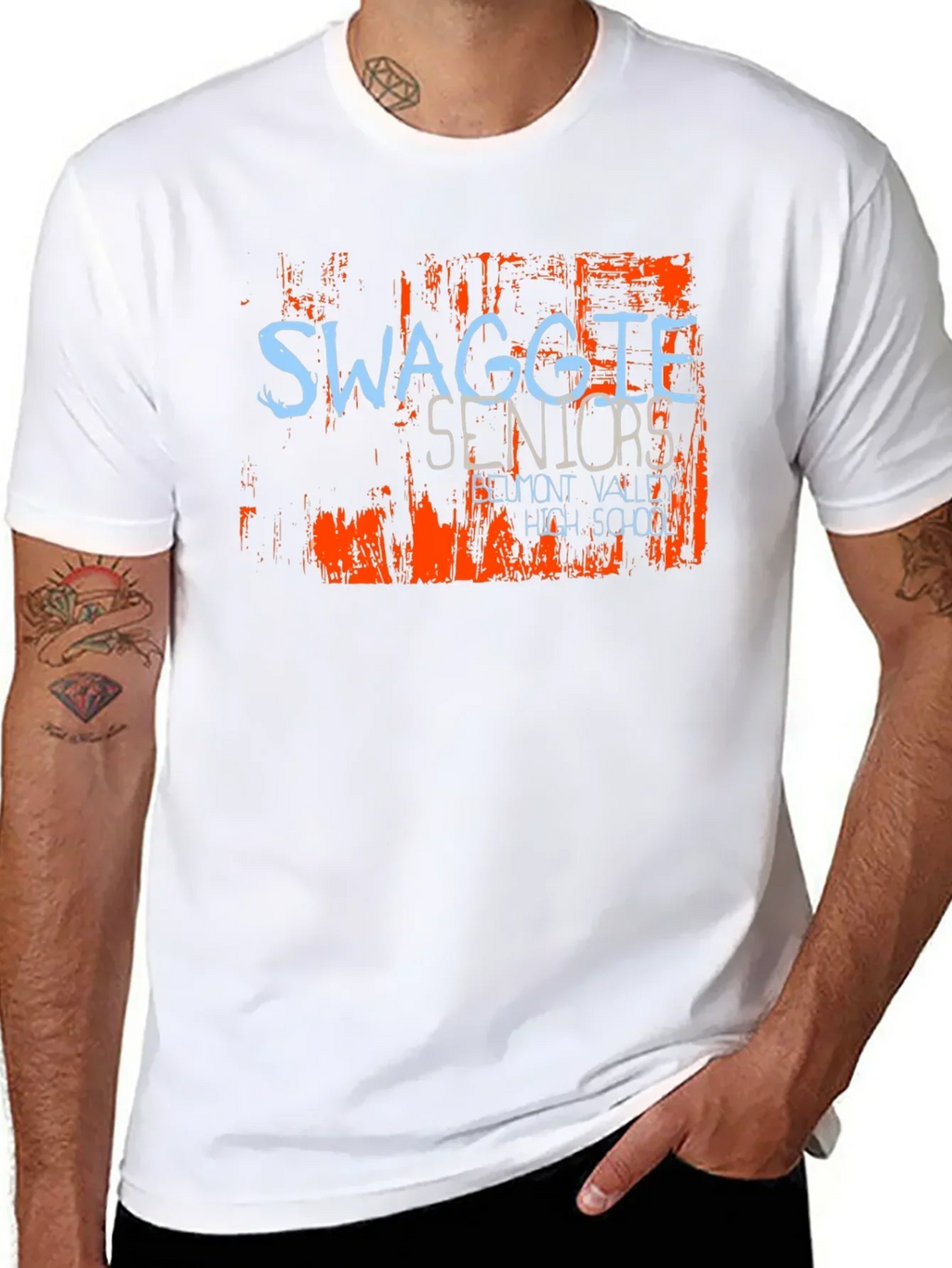 Swaggle Seniors High School Black T-Shirt