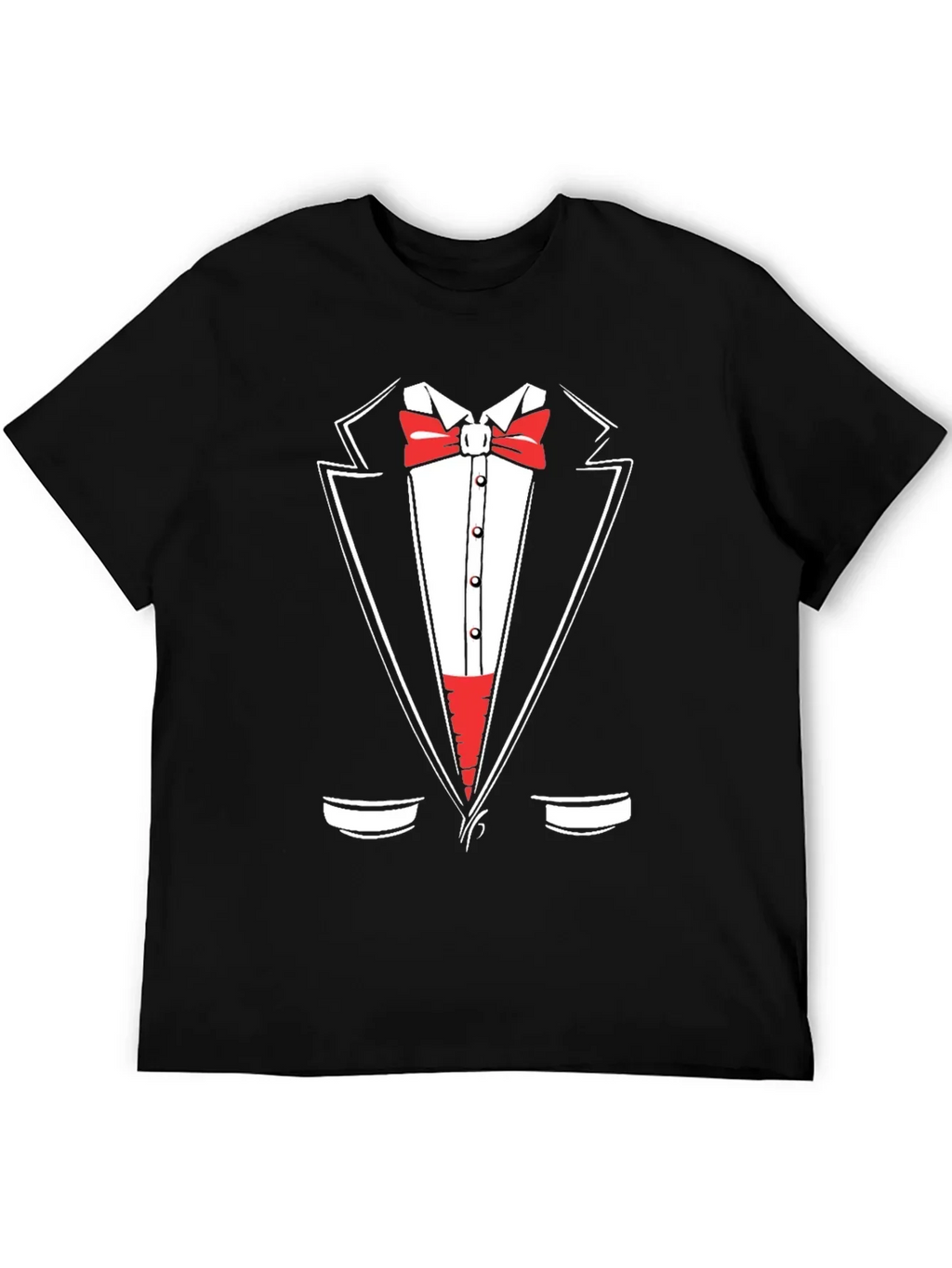 Tuxedo Graphic Print Crewneck T-Shirt