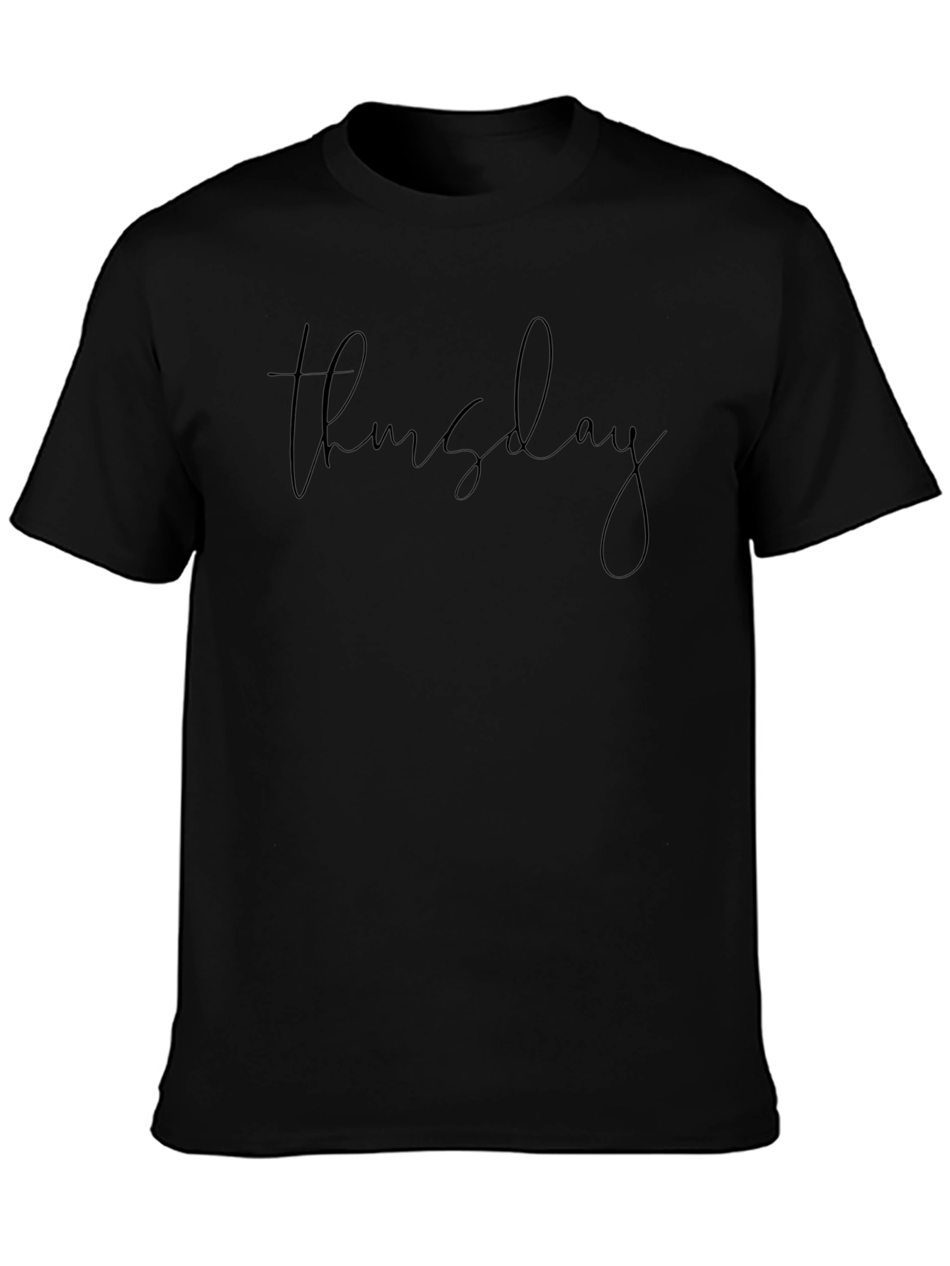 Thursday Script Black T-Shirt