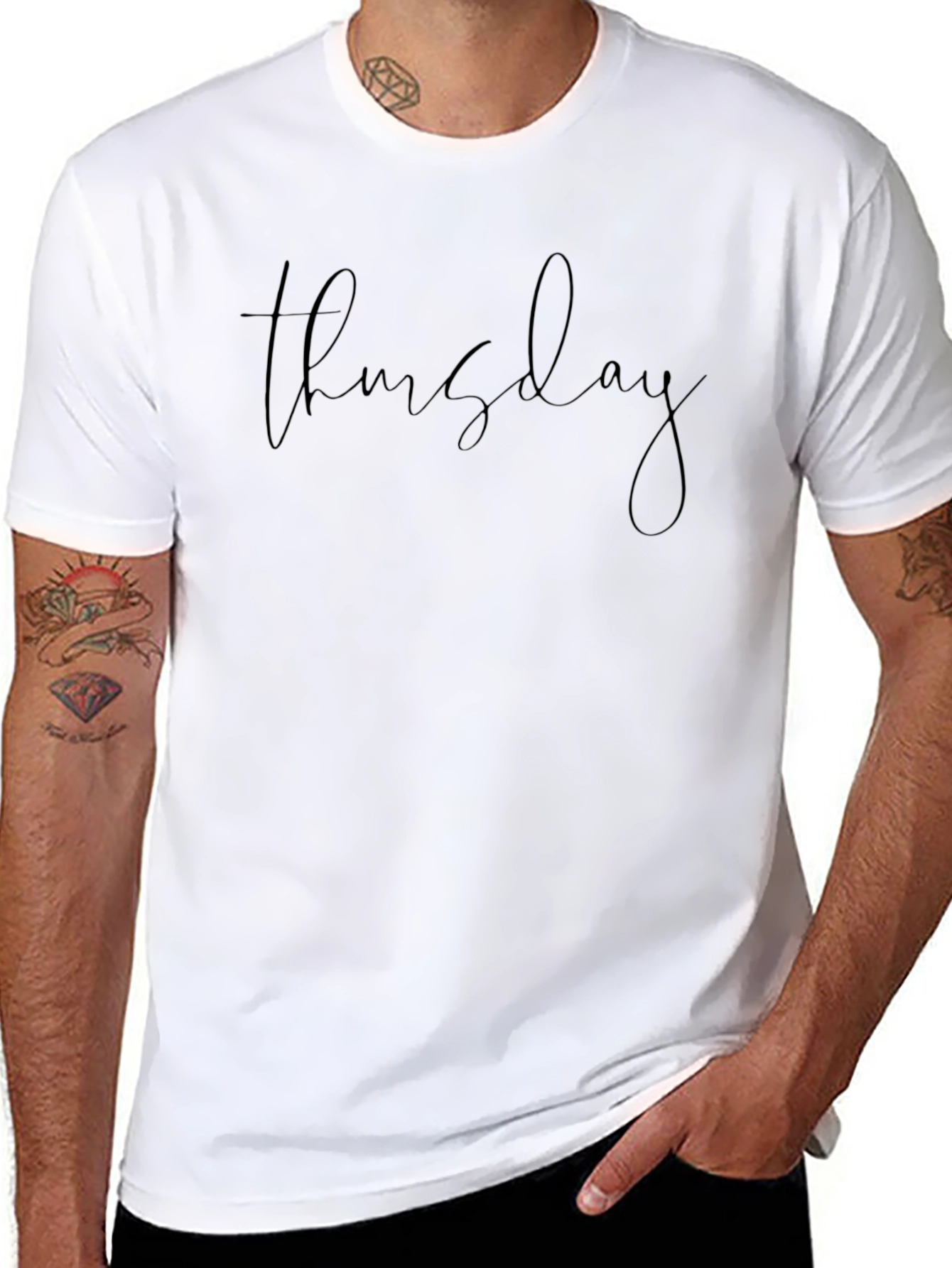 Thursday Script Black T-Shirt