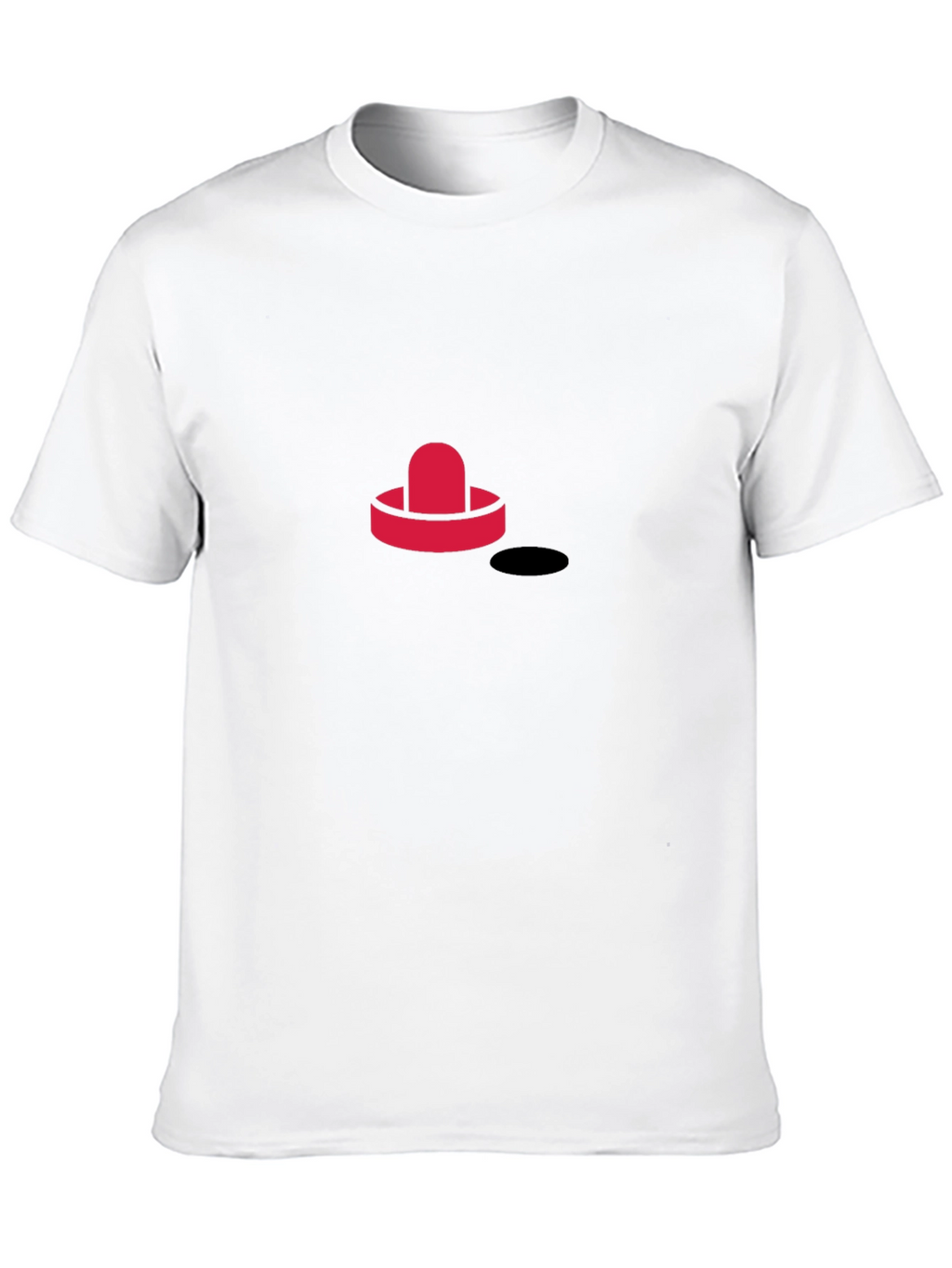 Cool Hockey Puck Graphic Tee - Black