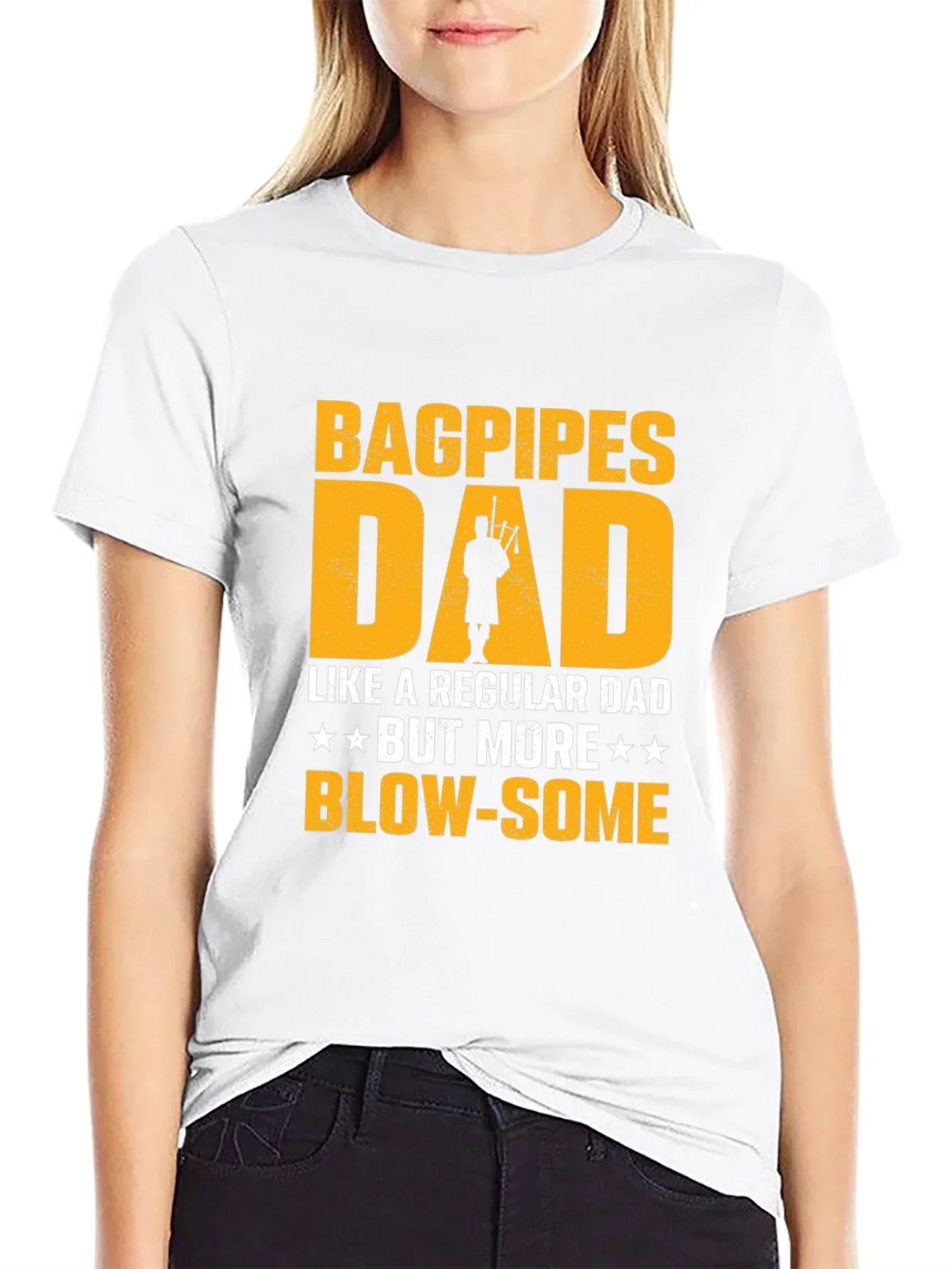 Bagpipes Dad T-Shirt - Funny Fathers Day Gift for Musicians