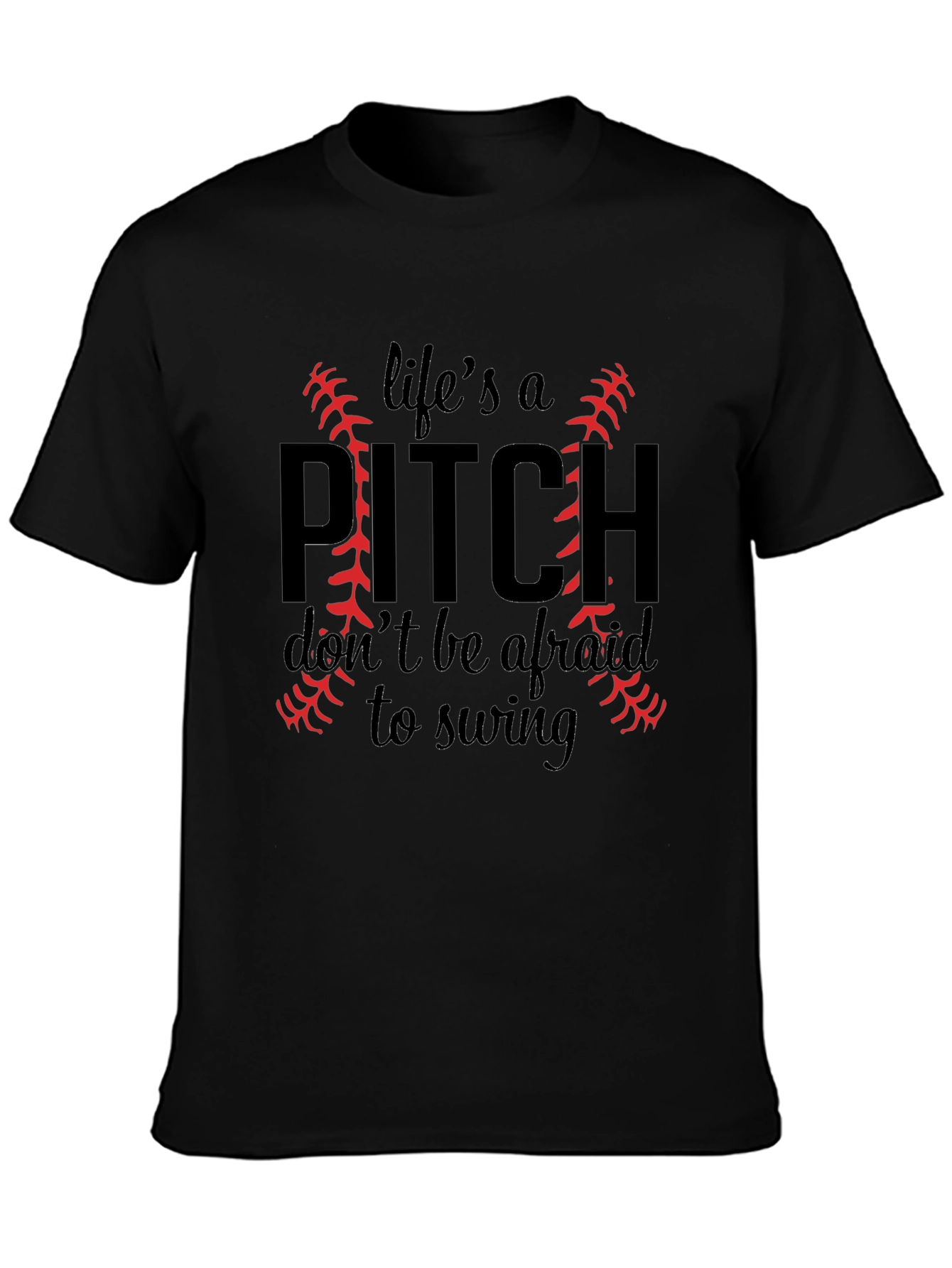 Lifes a Pitch Baseball T-Shirt