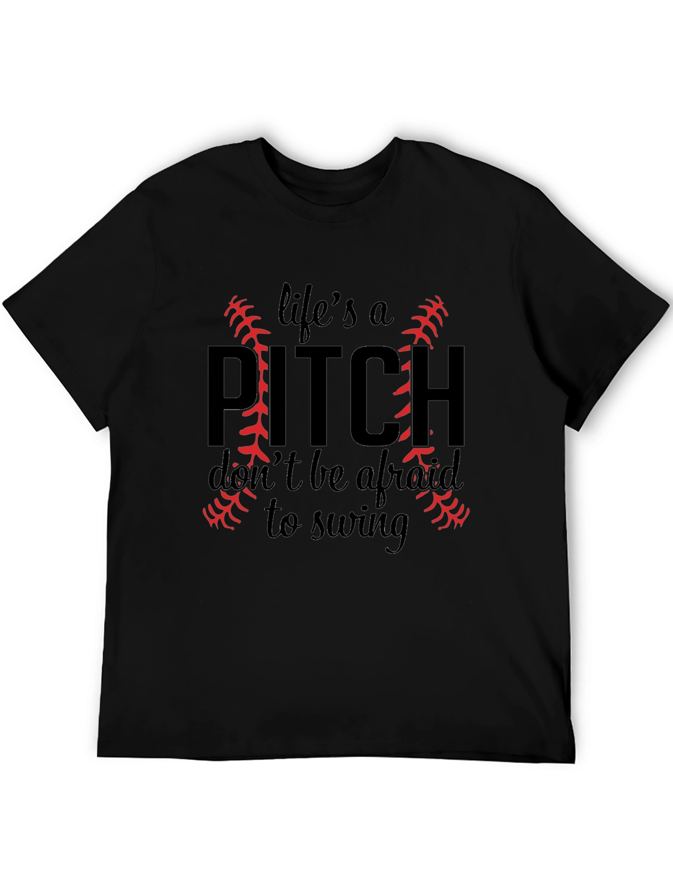 Lifes a Pitch Baseball T-Shirt