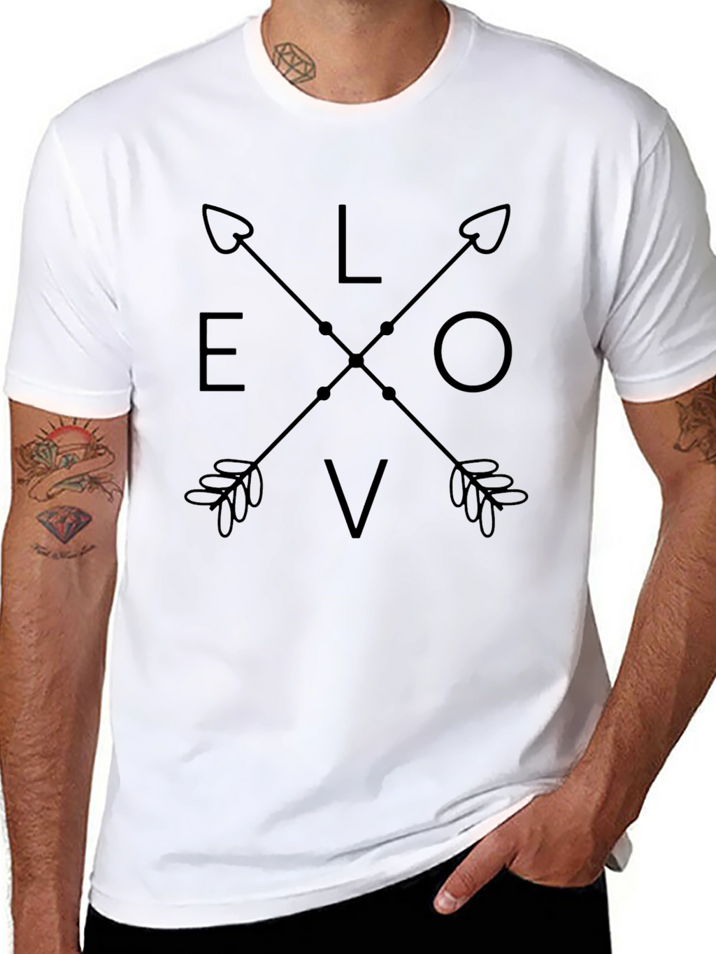 Love Arrow Graphic Tee - Trendy Casual Top