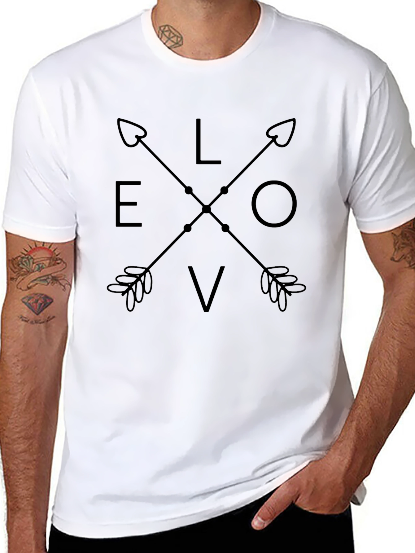 Love Arrow Graphic Tee - Trendy Casual Top