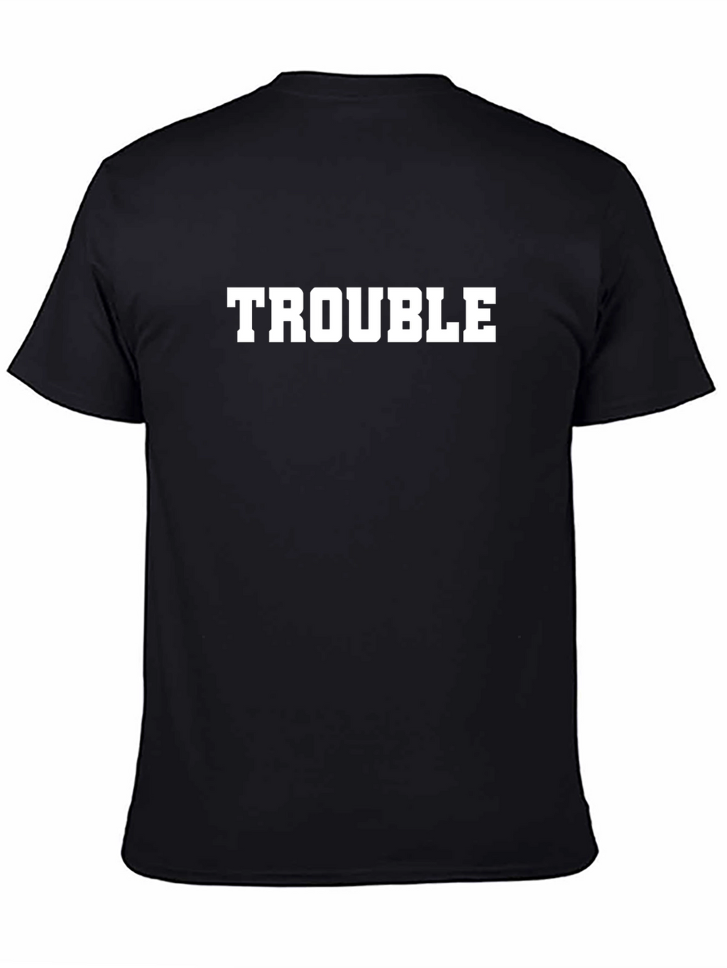 Trouble Black Graphic T-Shirt