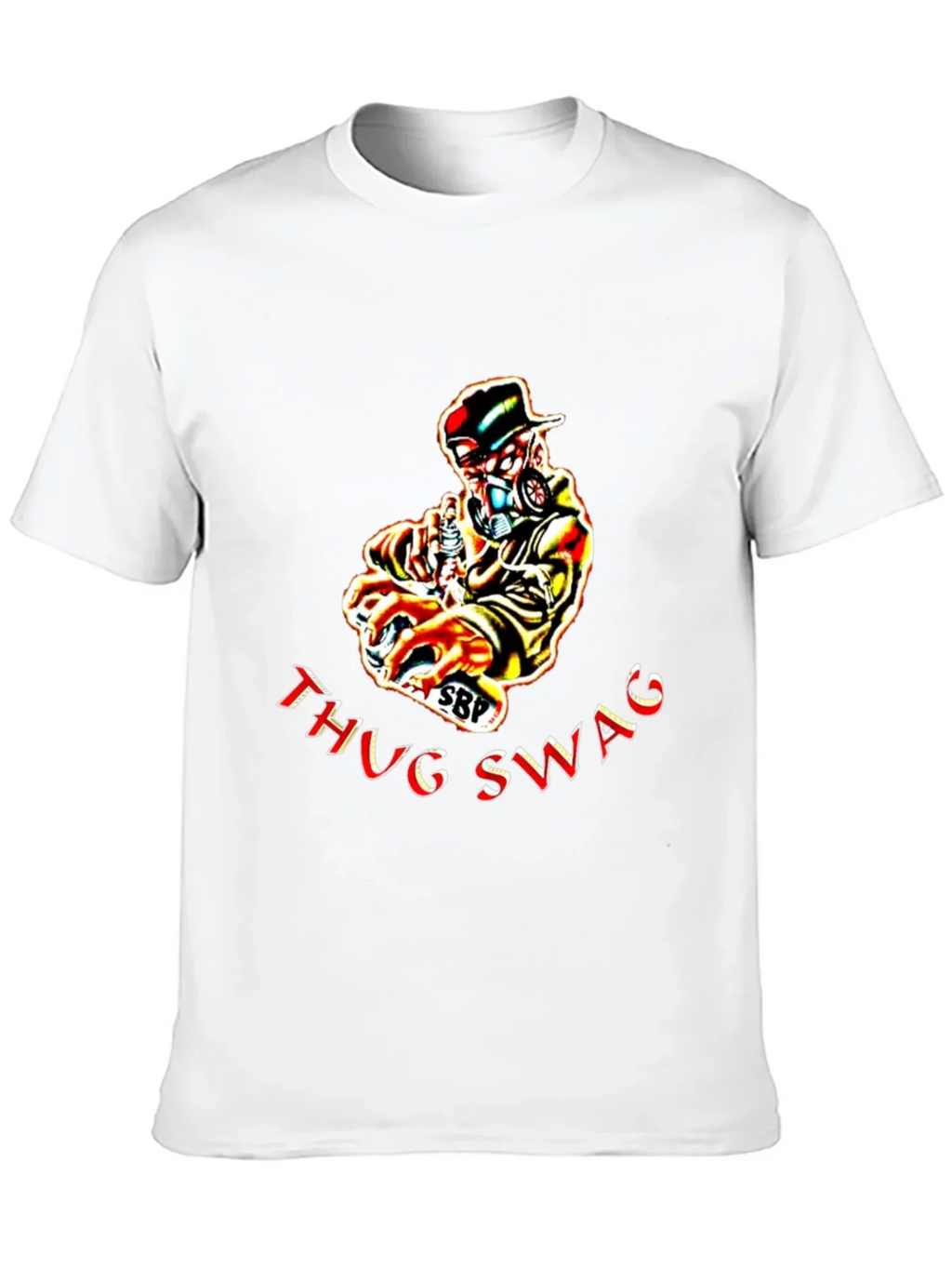 Thug Swag Black Graphic T-Shirt
