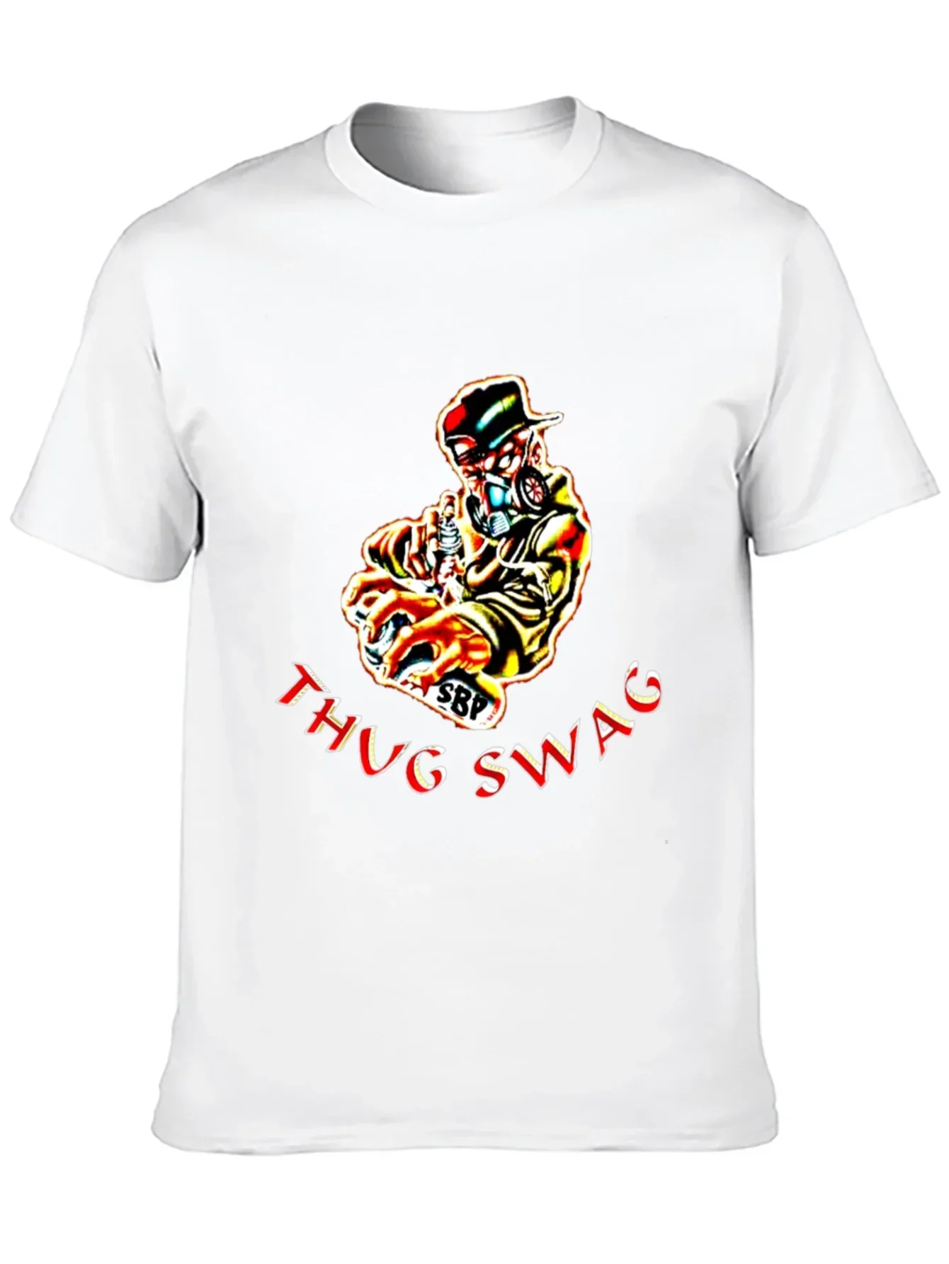 Thug Swag Black Graphic T-Shirt