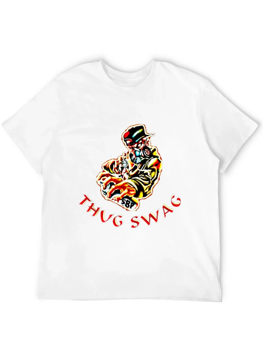 Thug Swag Black Graphic T-Shirt