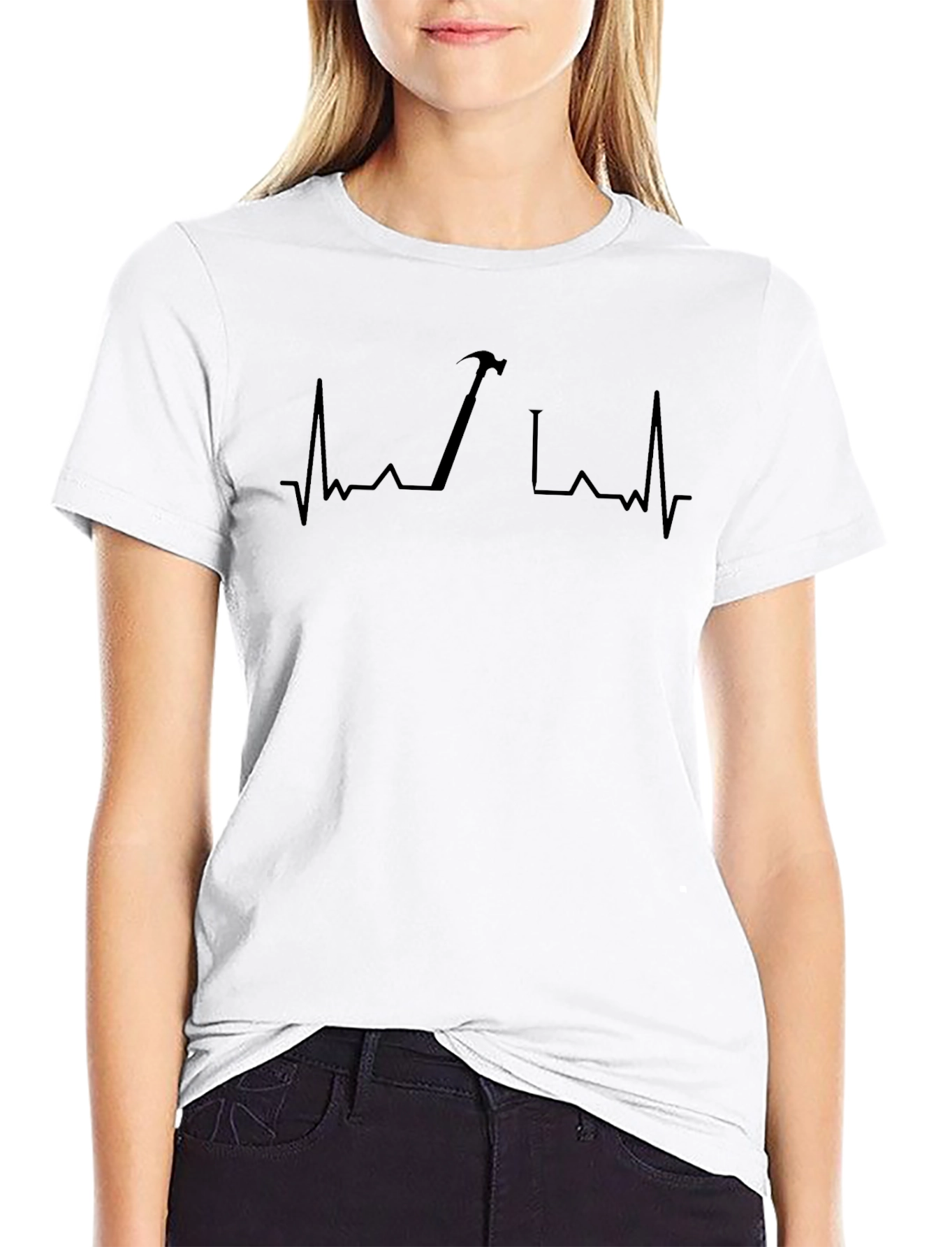 Carpenter Heartbeat T-Shirt - Black