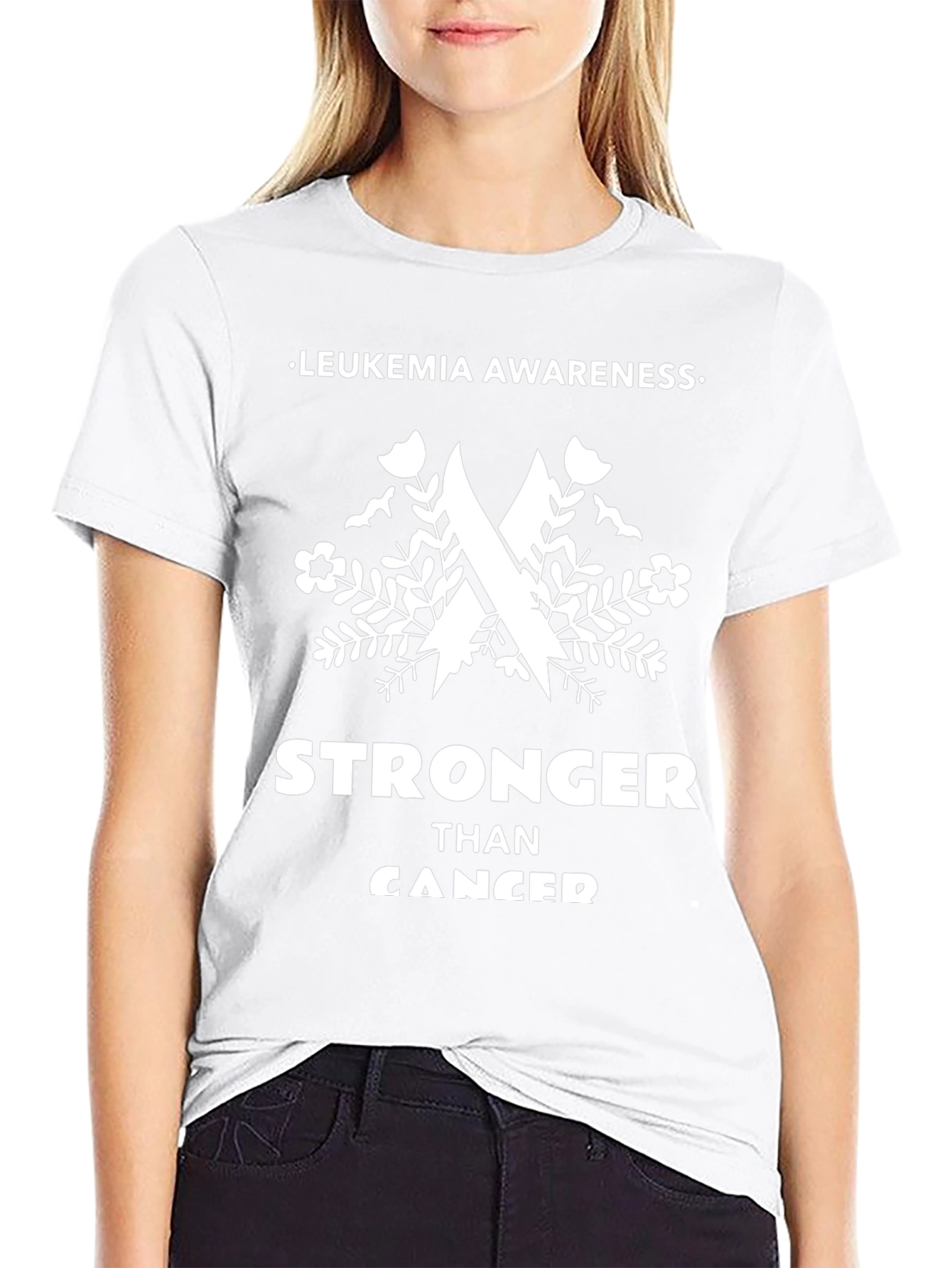 Leukemia Awareness Stronger Than Cancer T-Shirt