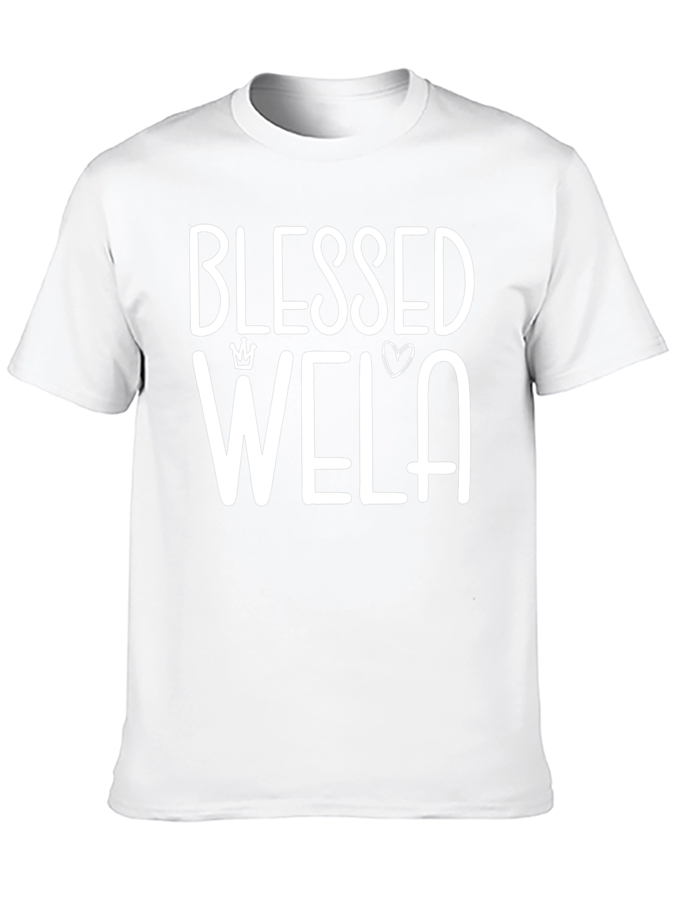 Blessed Wela Graphic Tee - Black Cotton Blend