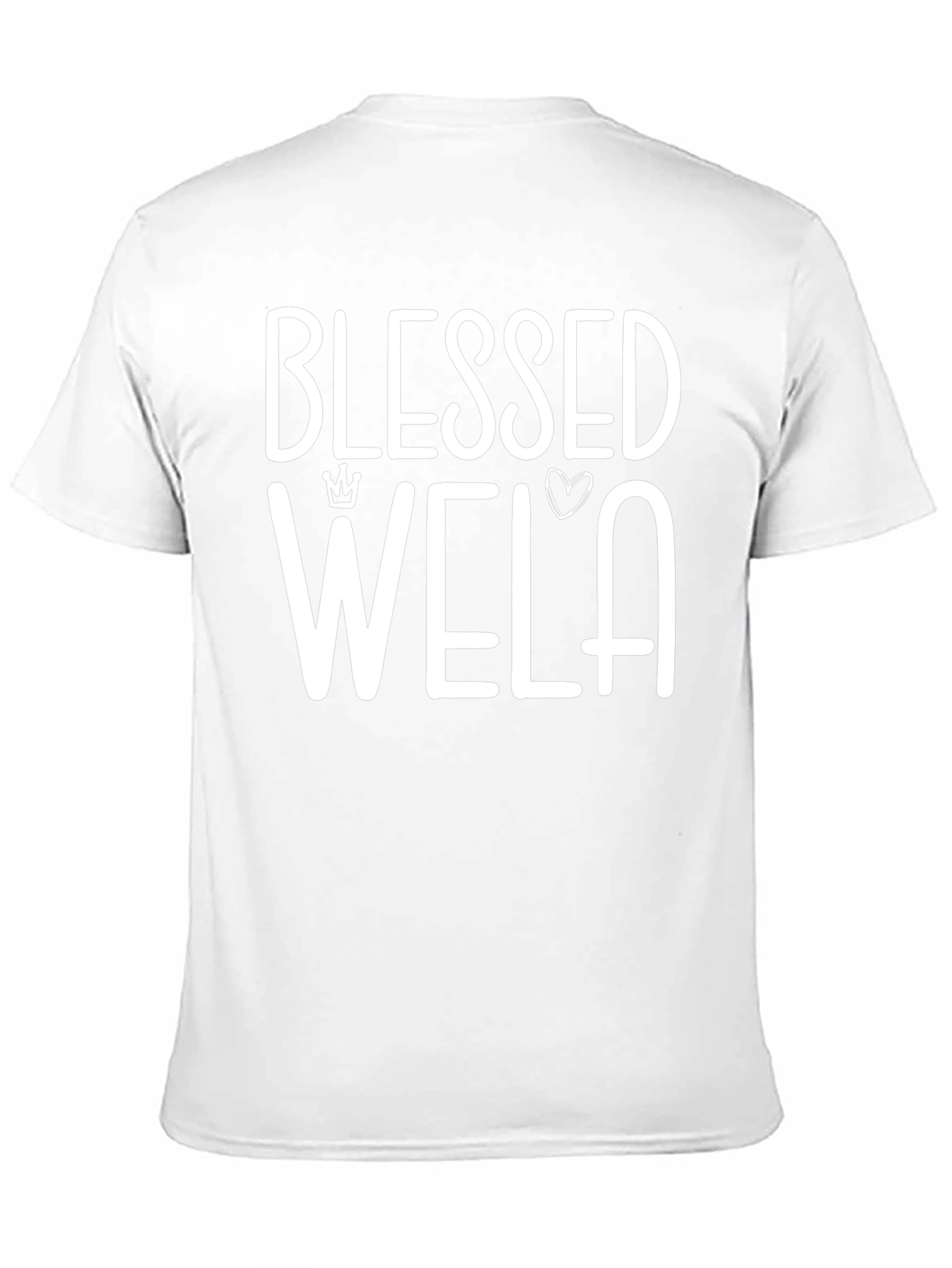 Blessed Wela Graphic Tee - Black Cotton Blend