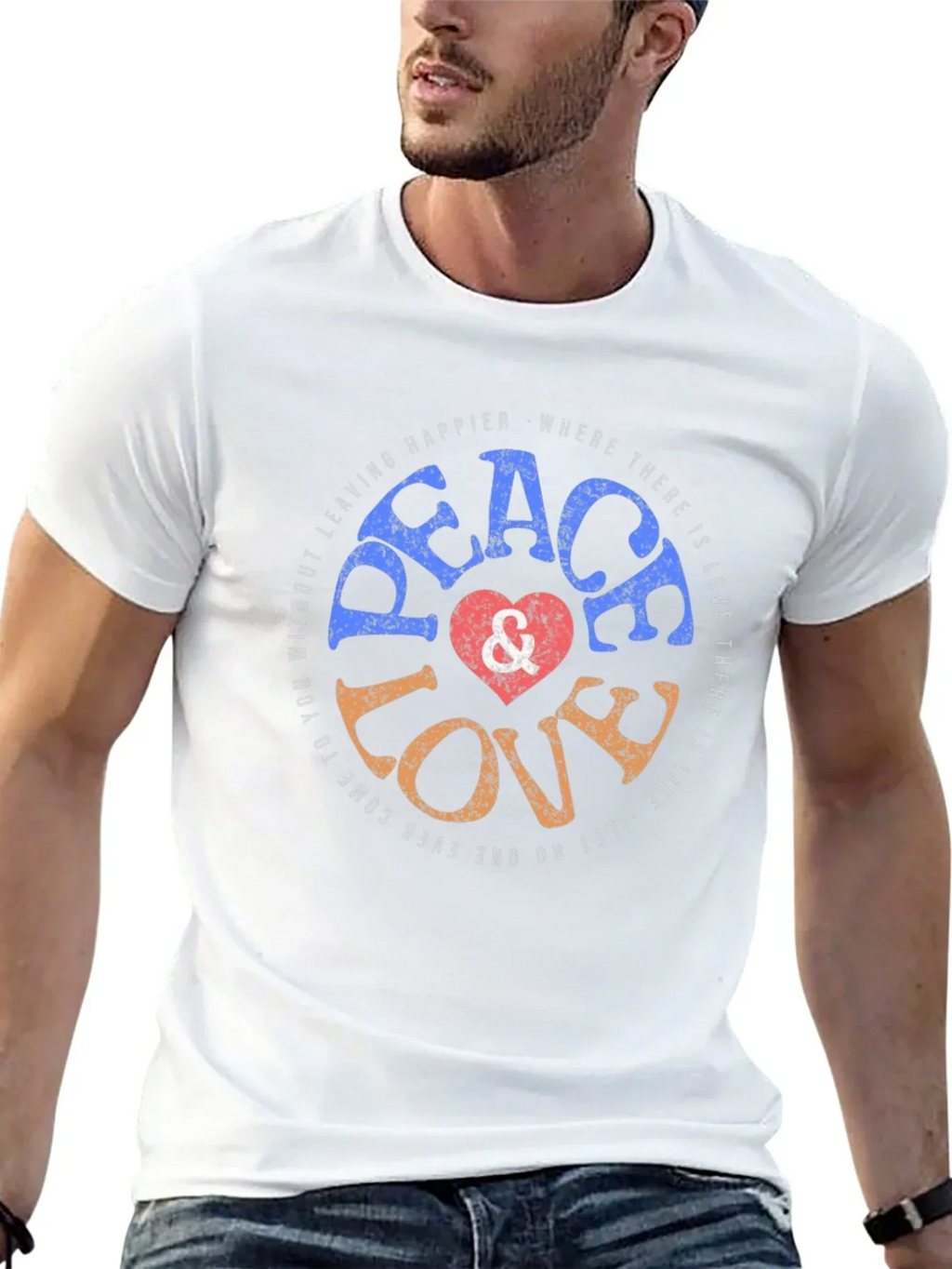 Peace Love Graphic T-Shirt