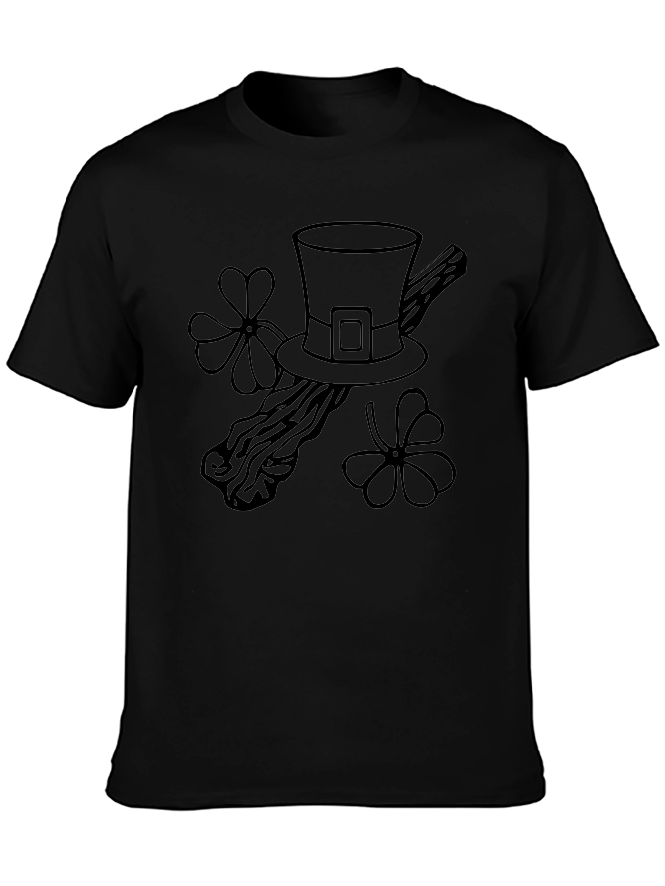 St. Patricks Day Hat & Clover Tee