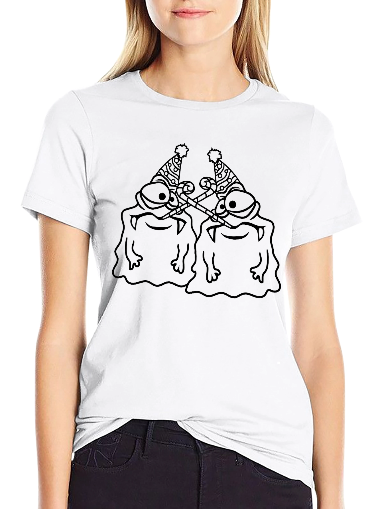 Party Blob Graphic Tee - Black
