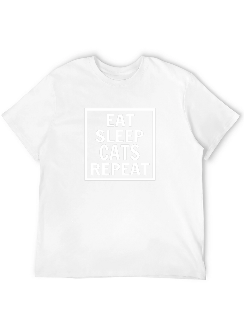 Eat Sleep Cats Repeat Black T-Shirt