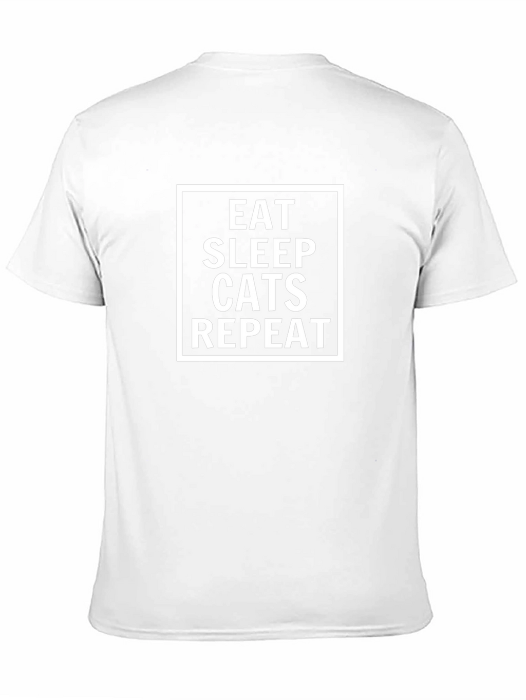 Eat Sleep Cats Repeat Black T-Shirt