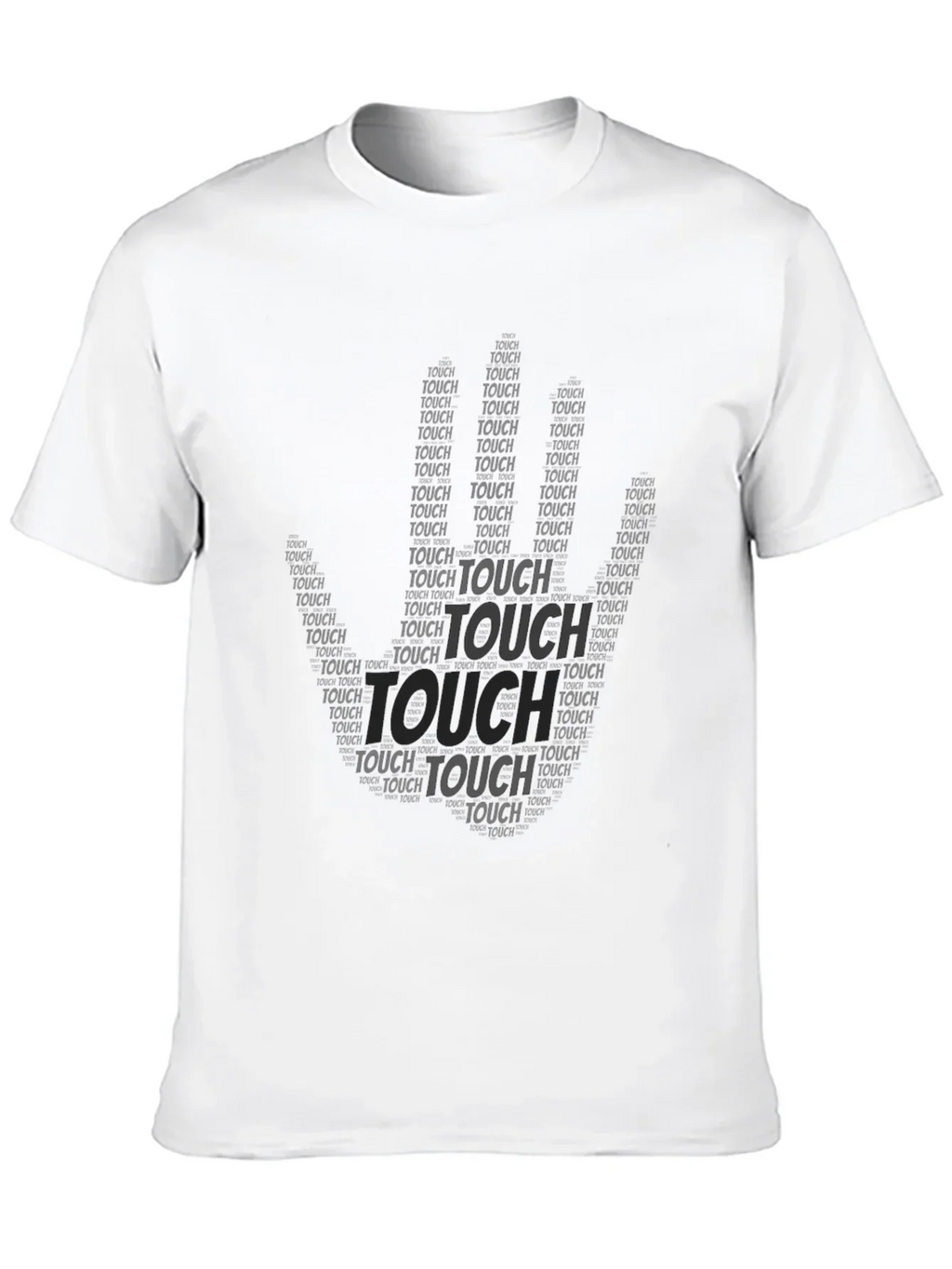 Black Touch Graphic Print T-Shirt