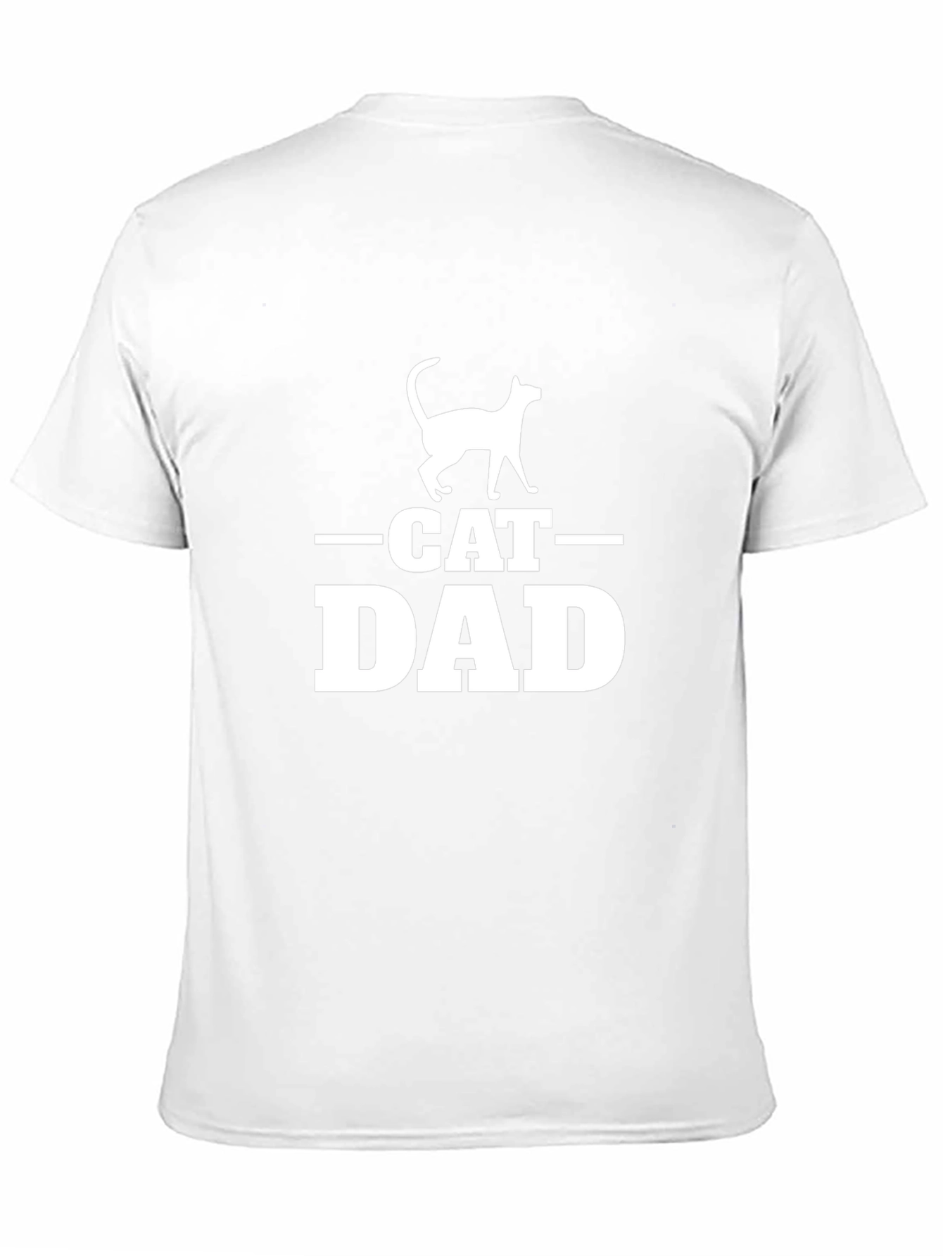 Cat Dad T-Shirt - Black Novelty Design