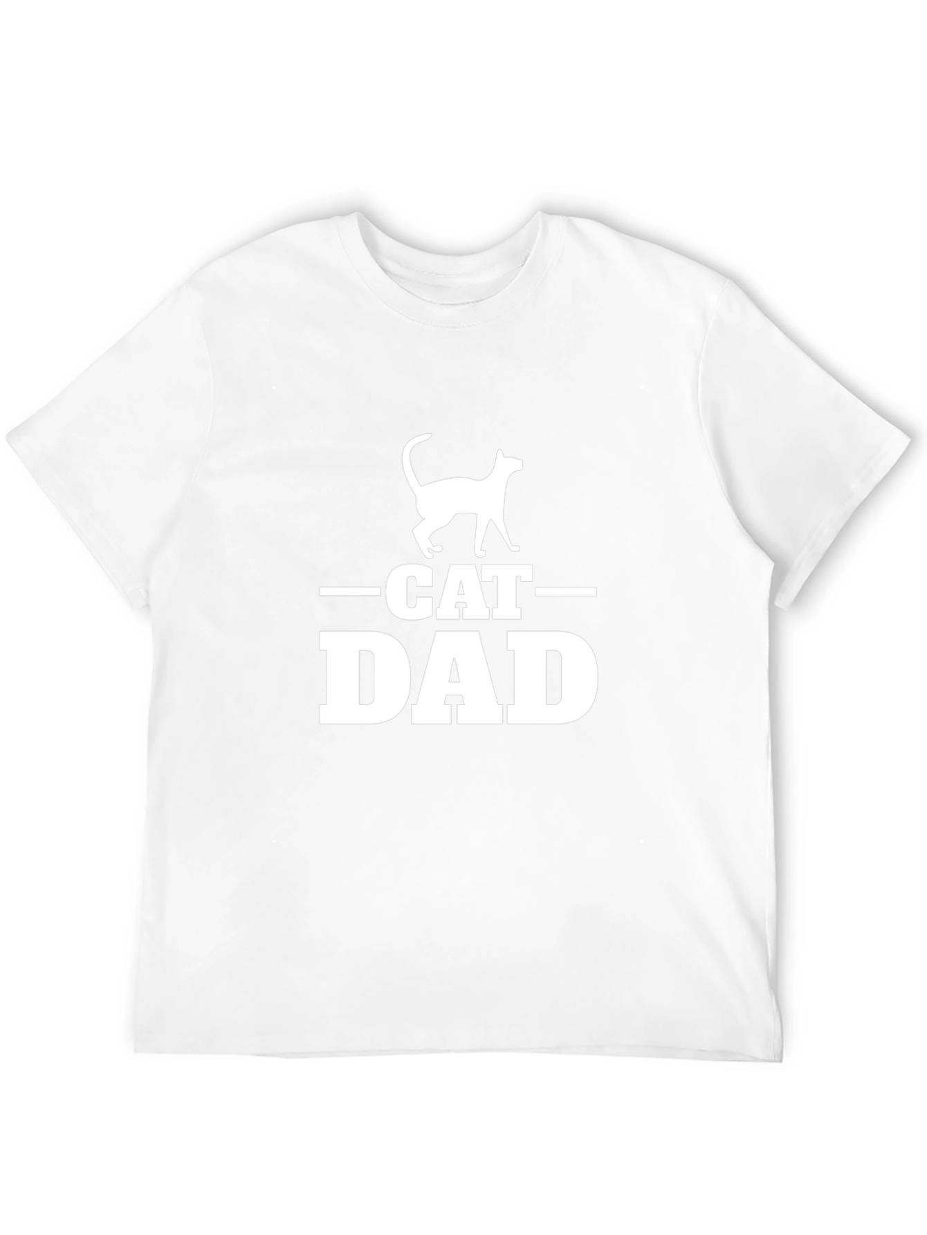 Cat Dad T-Shirt - Black Novelty Design