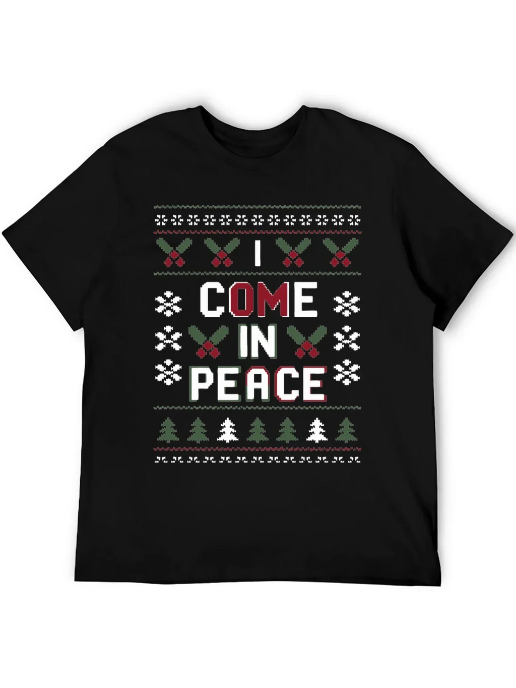 I Come in Peace Ugly Christmas Sweater T-Shirt