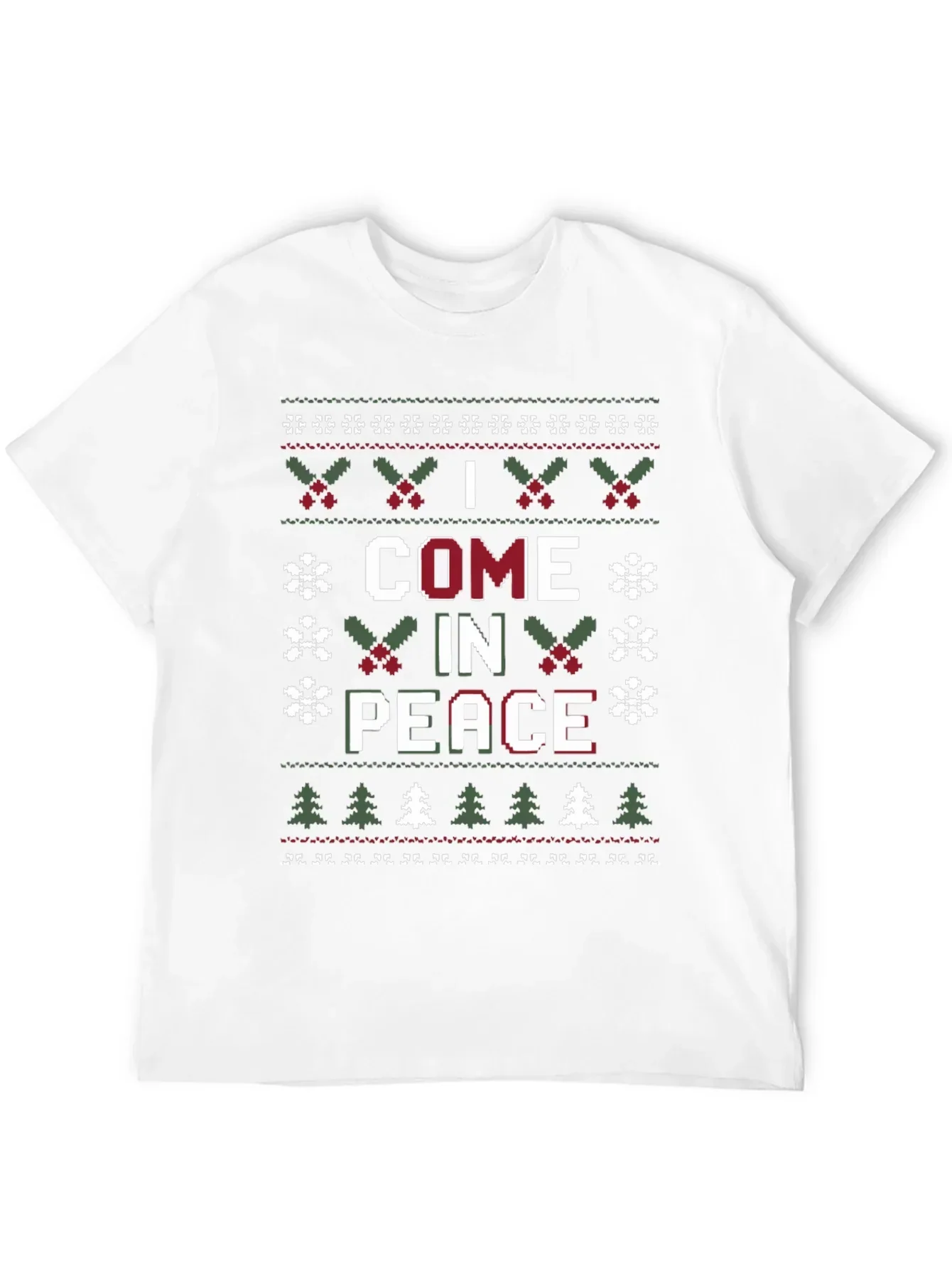 I Come in Peace Ugly Christmas Sweater T-Shirt