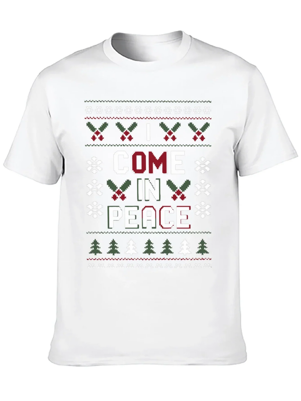 I Come in Peace Ugly Christmas Sweater T-Shirt