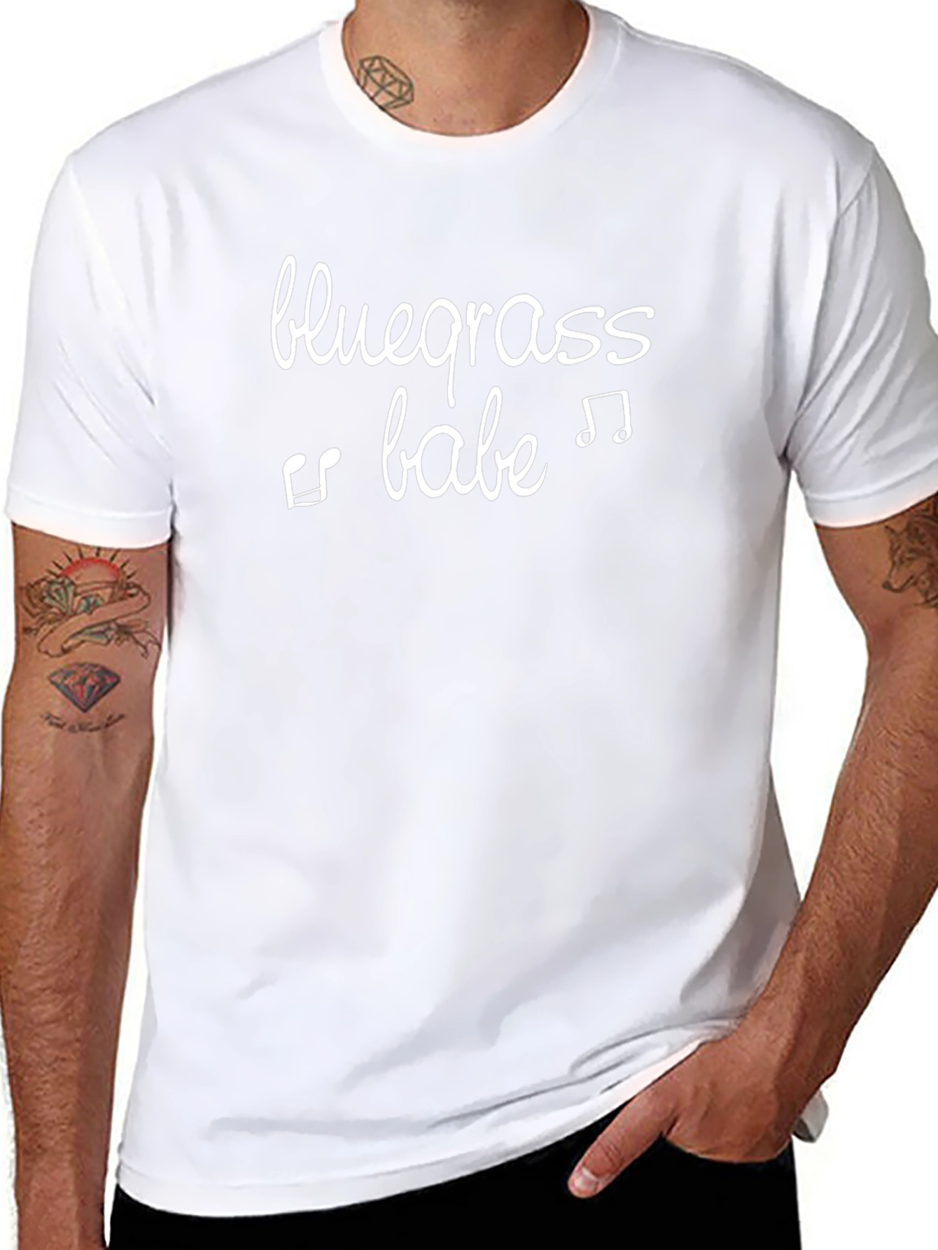 Bluegrass Babe Graphic Tee - Black Cotton T-Shirt