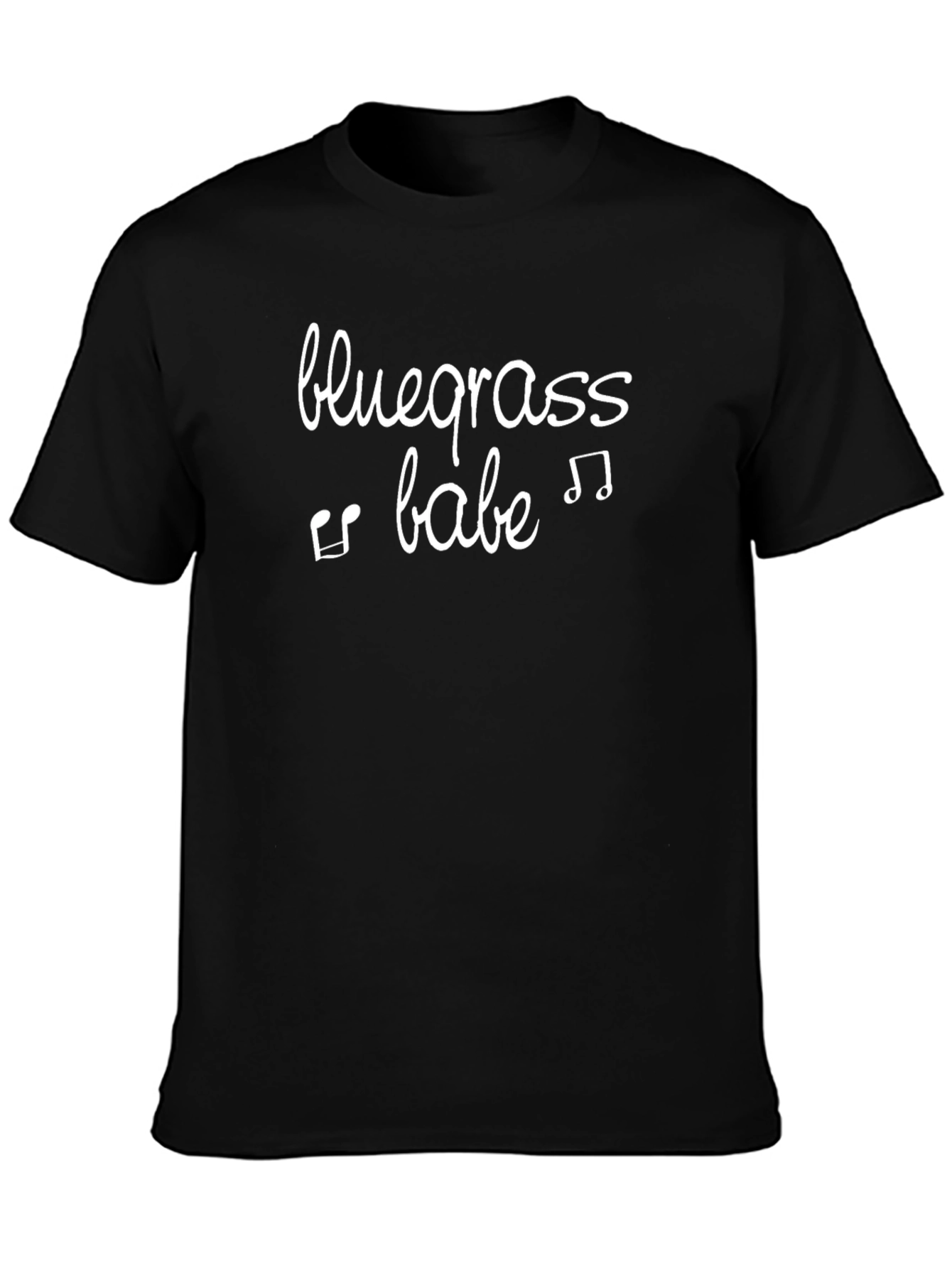 Bluegrass Babe Graphic Tee - Black Cotton T-Shirt