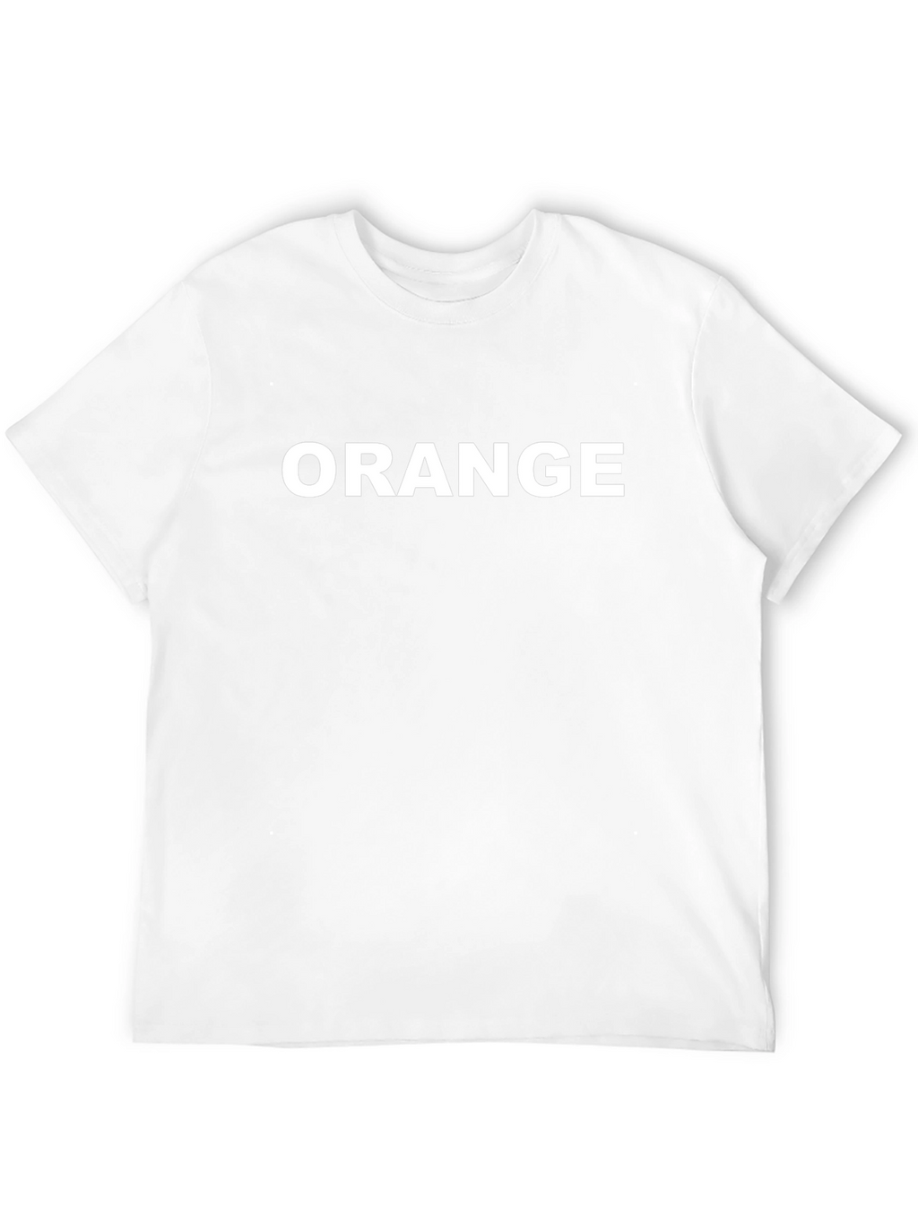 Black T-Shirt with ORANGE Text