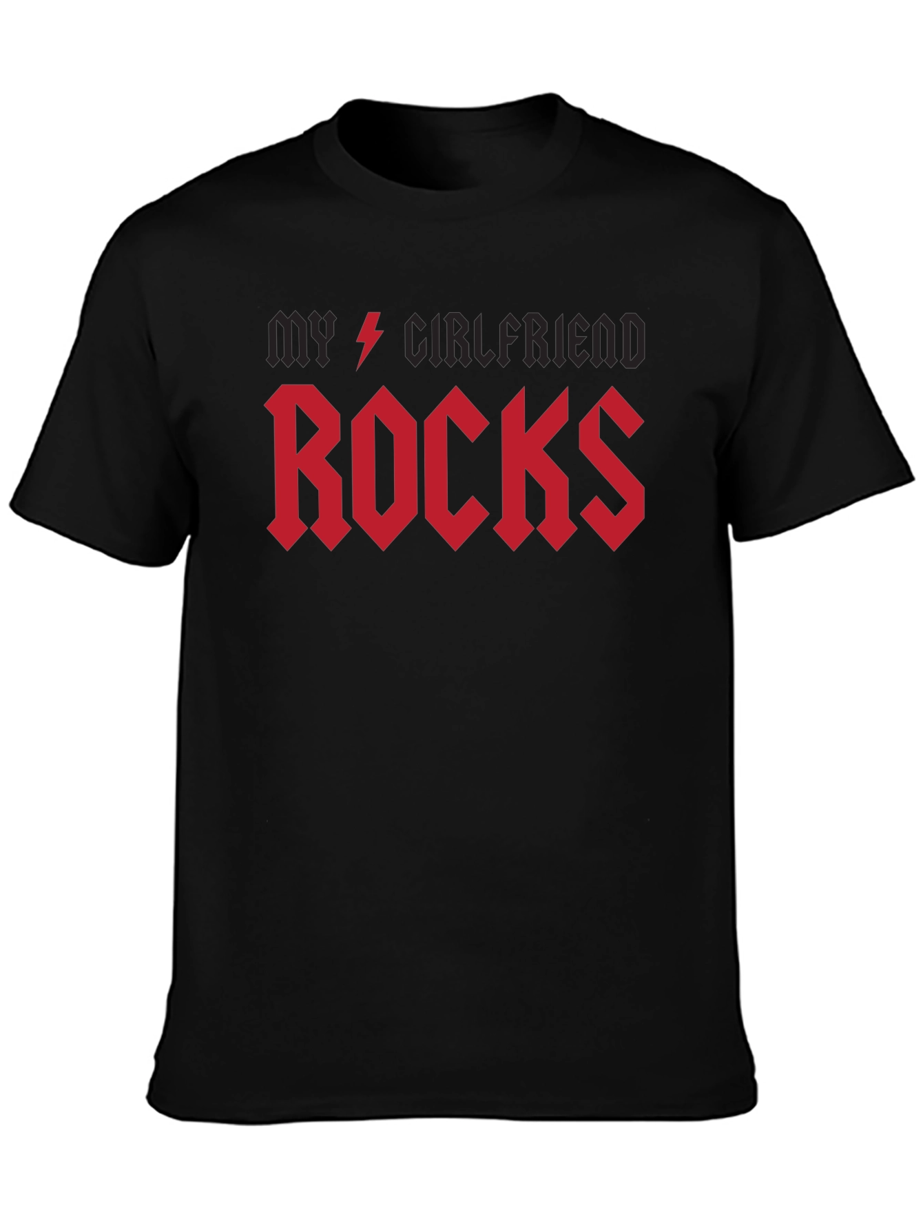 My Girlfriend Rocks T-Shirt - Black Rock Style