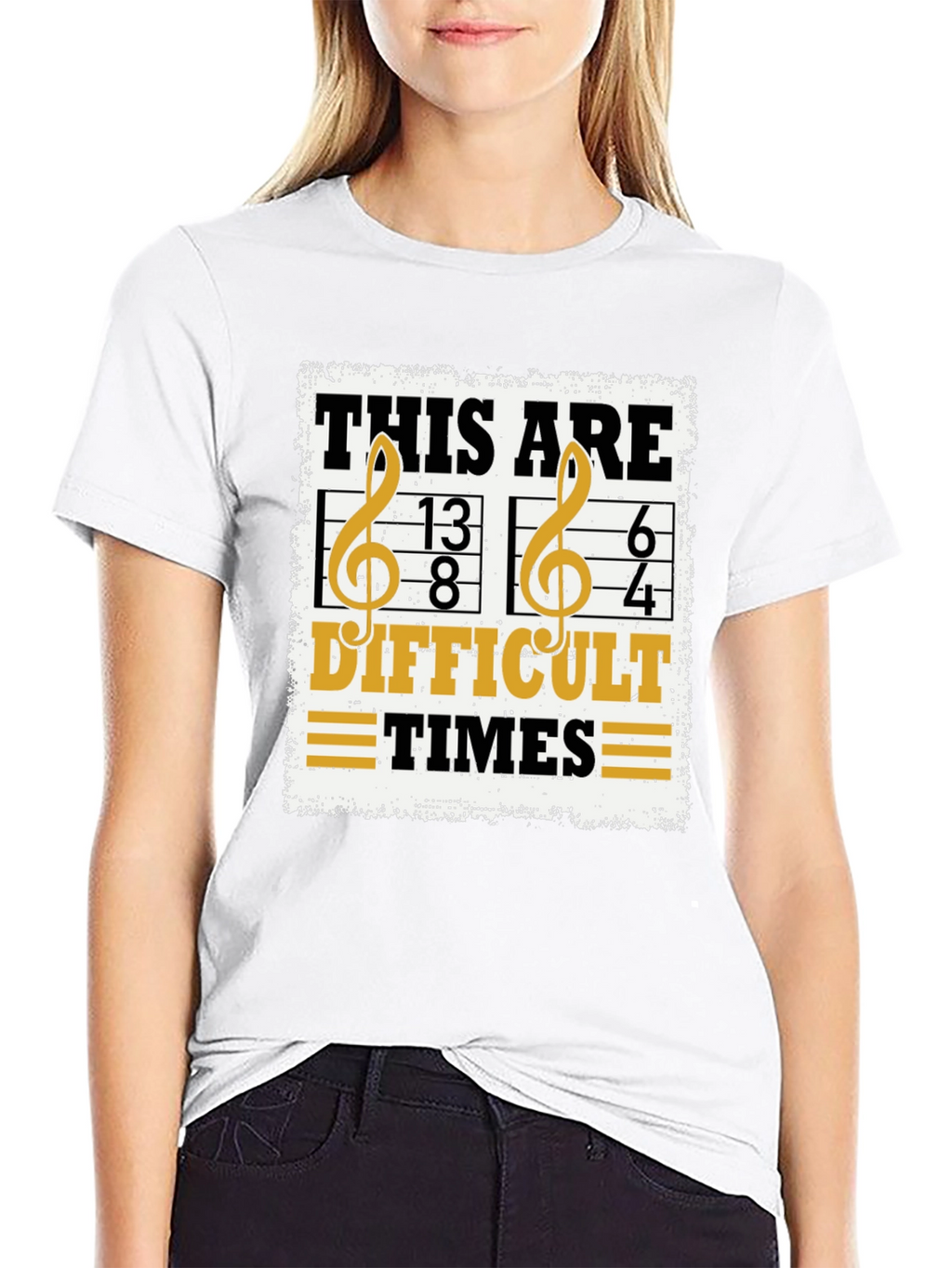Difficult Times Music Pun T-Shirt