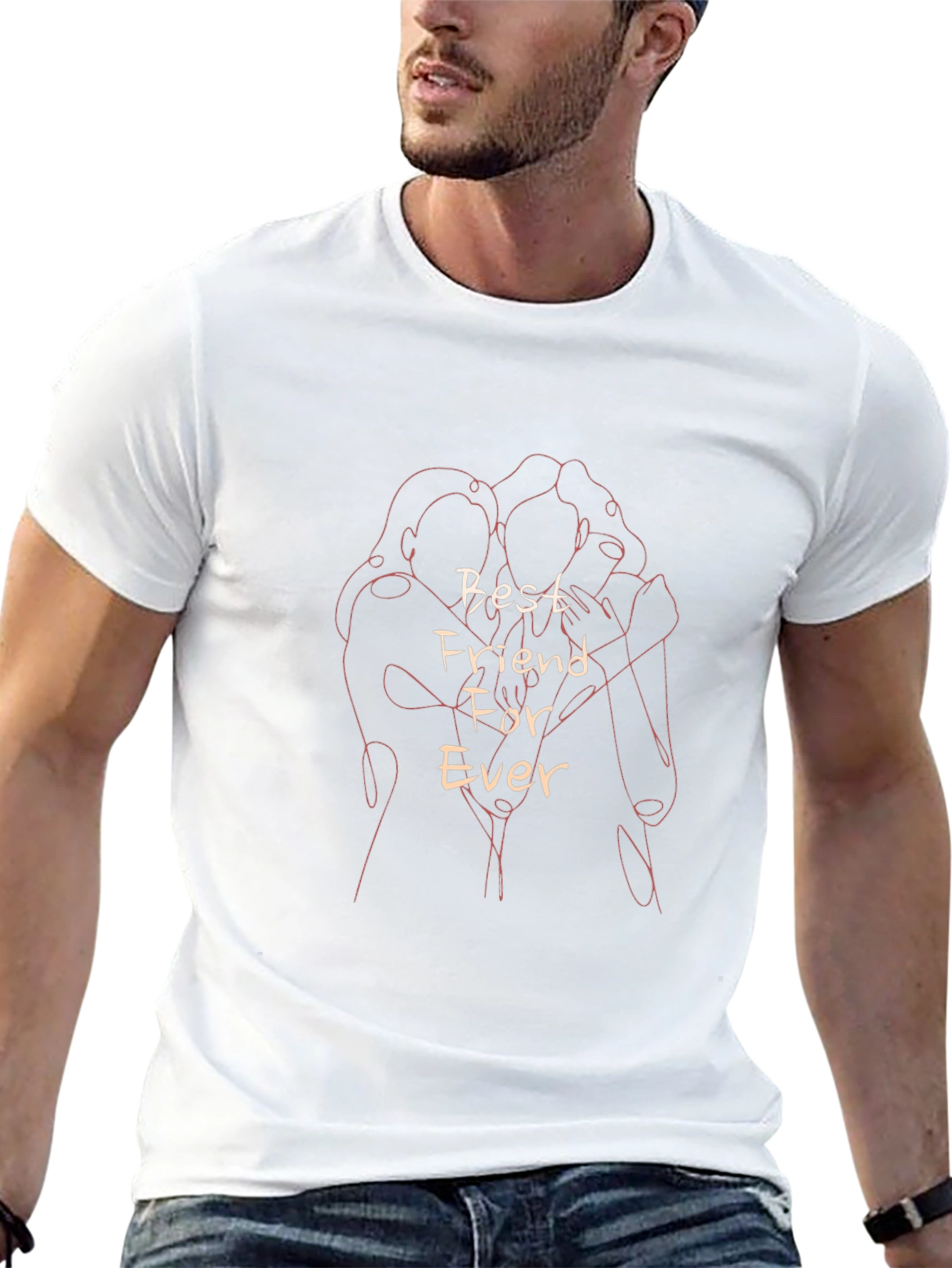 Best Friends Forever Graphic Tee - Trendy Unisex T-Shirt