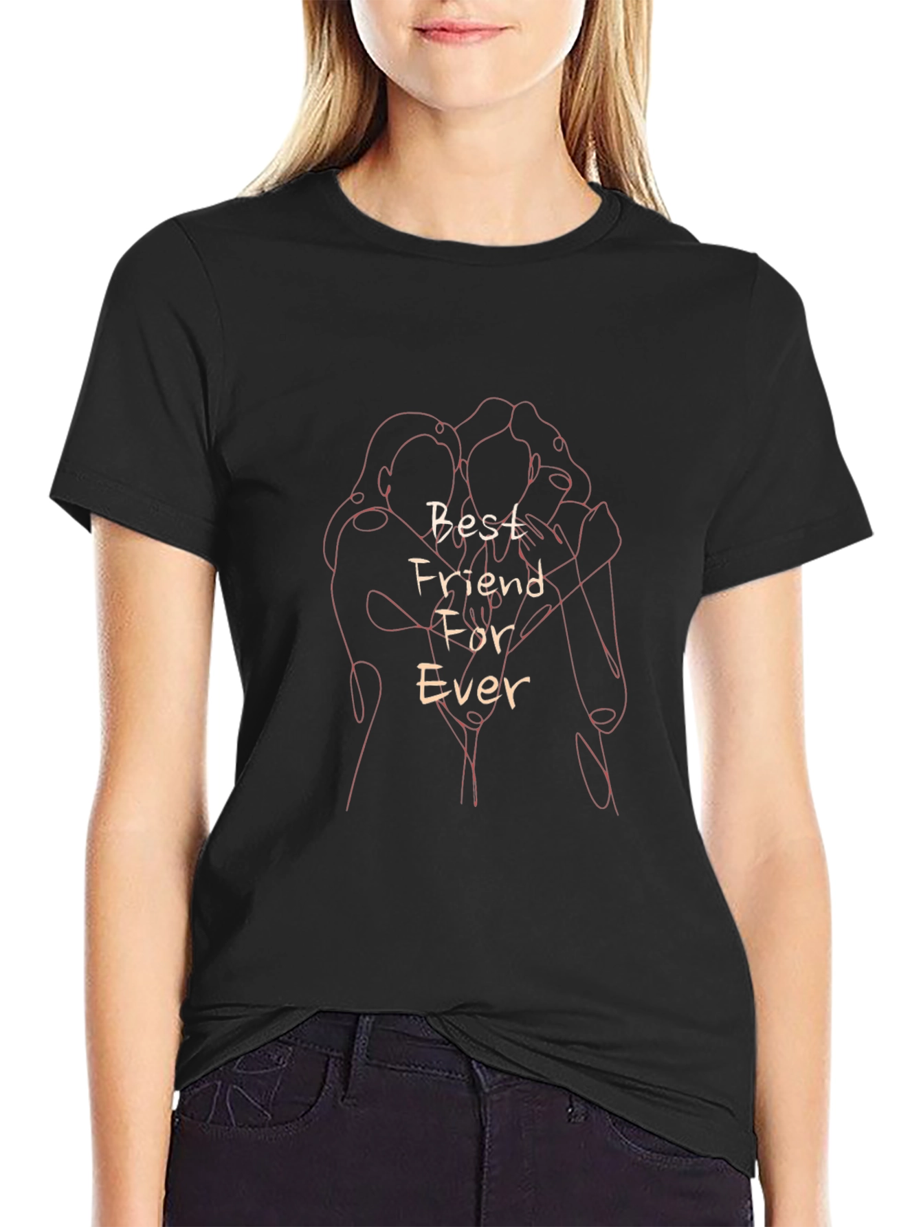 Best Friends Forever Graphic Tee - Trendy Unisex T-Shirt