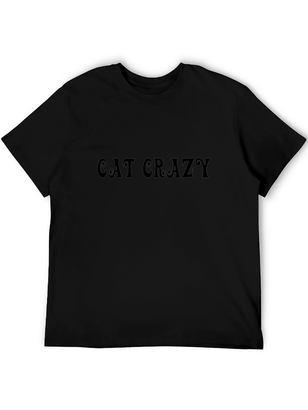 Cat Crazy Black Graphic Tee