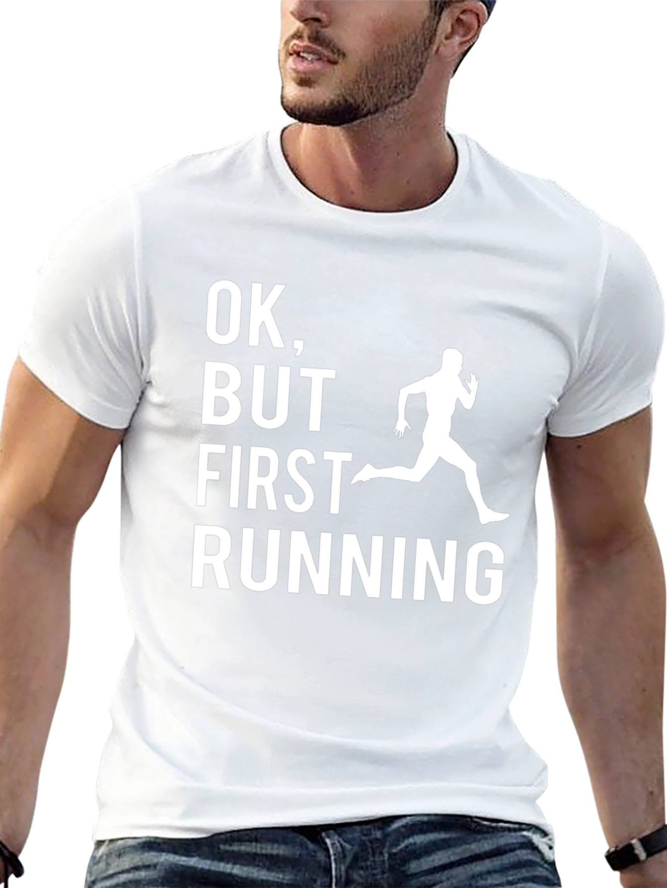 Funny Running T-Shirt - OK But First Running
