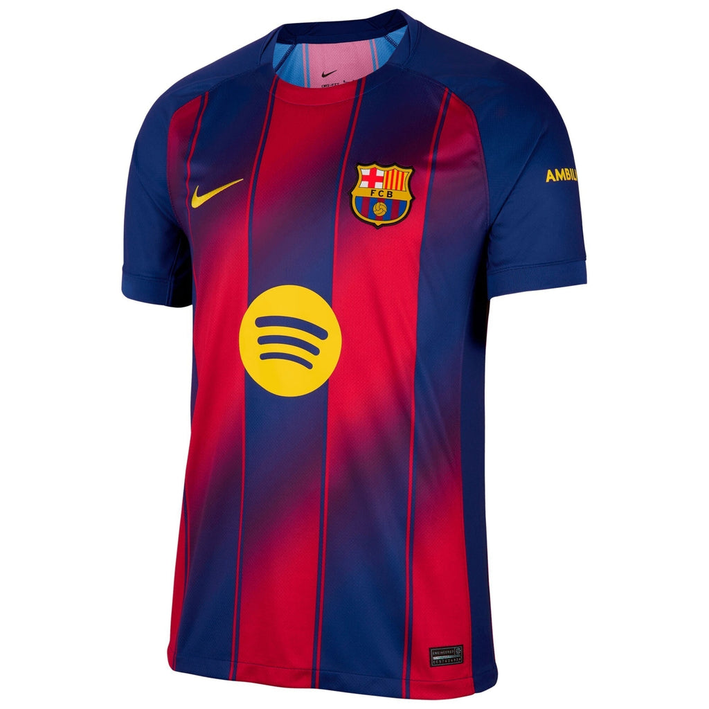 Pedri 8 Barcelona 2025/26 Home Soccer Shirt - Navy