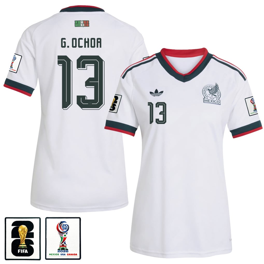 Guillermo Ochoa 13 Women's Mexico National Team 2026 Away Jersey - White