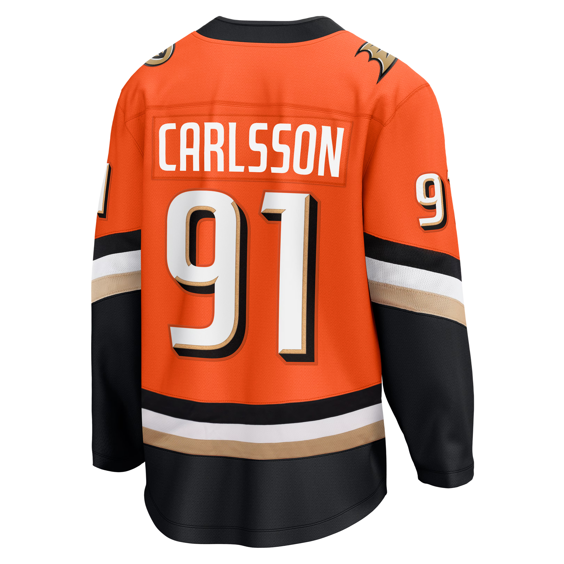 Leo Carlsson Anaheim Ducks Fanatics Home Breakaway Jersey – Orange