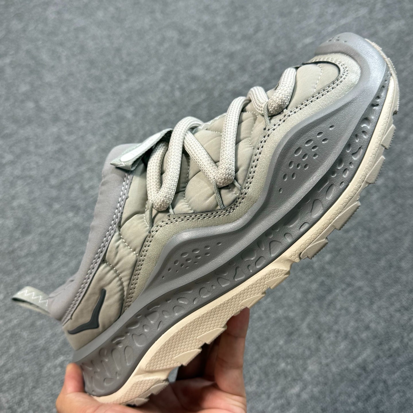 Hoka Ora Primo Oatmeal|Light Gray Shoe